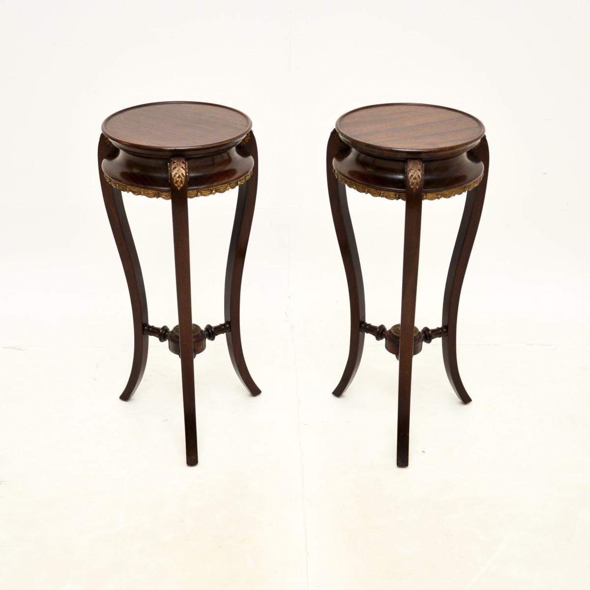 Pair of French Mahogany Side Tables (1 of 10) Pair of French Mahogany Side Tables (1 of 10)