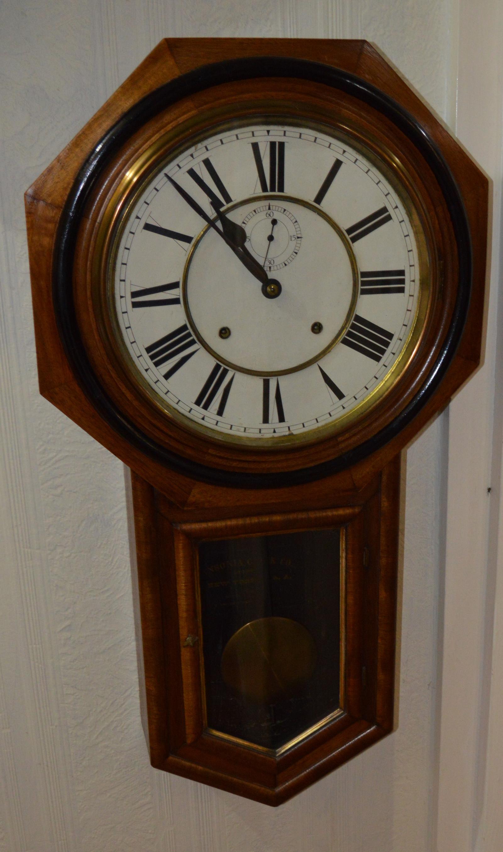 Ansonia Drop Dial Wall Clock (1 of 3) Ansonia Drop Dial Wall Clock (1 of 3)