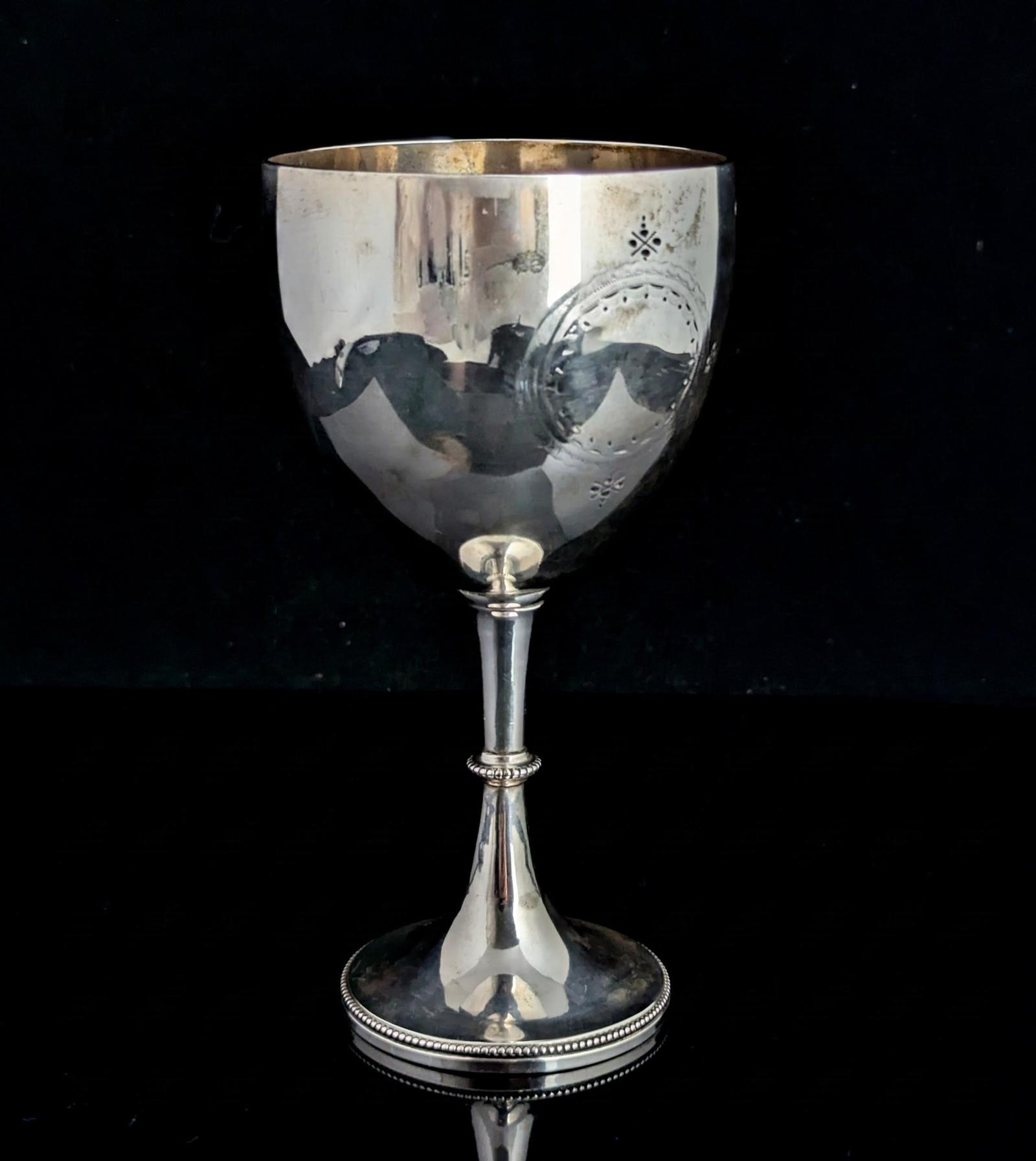 Antique Sterling Silver Goblet, Wine Glass, Hunting Dog (1 of 10) Antique Sterling Silver Goblet, Wine Glass, Hunting Dog (1 of 10)