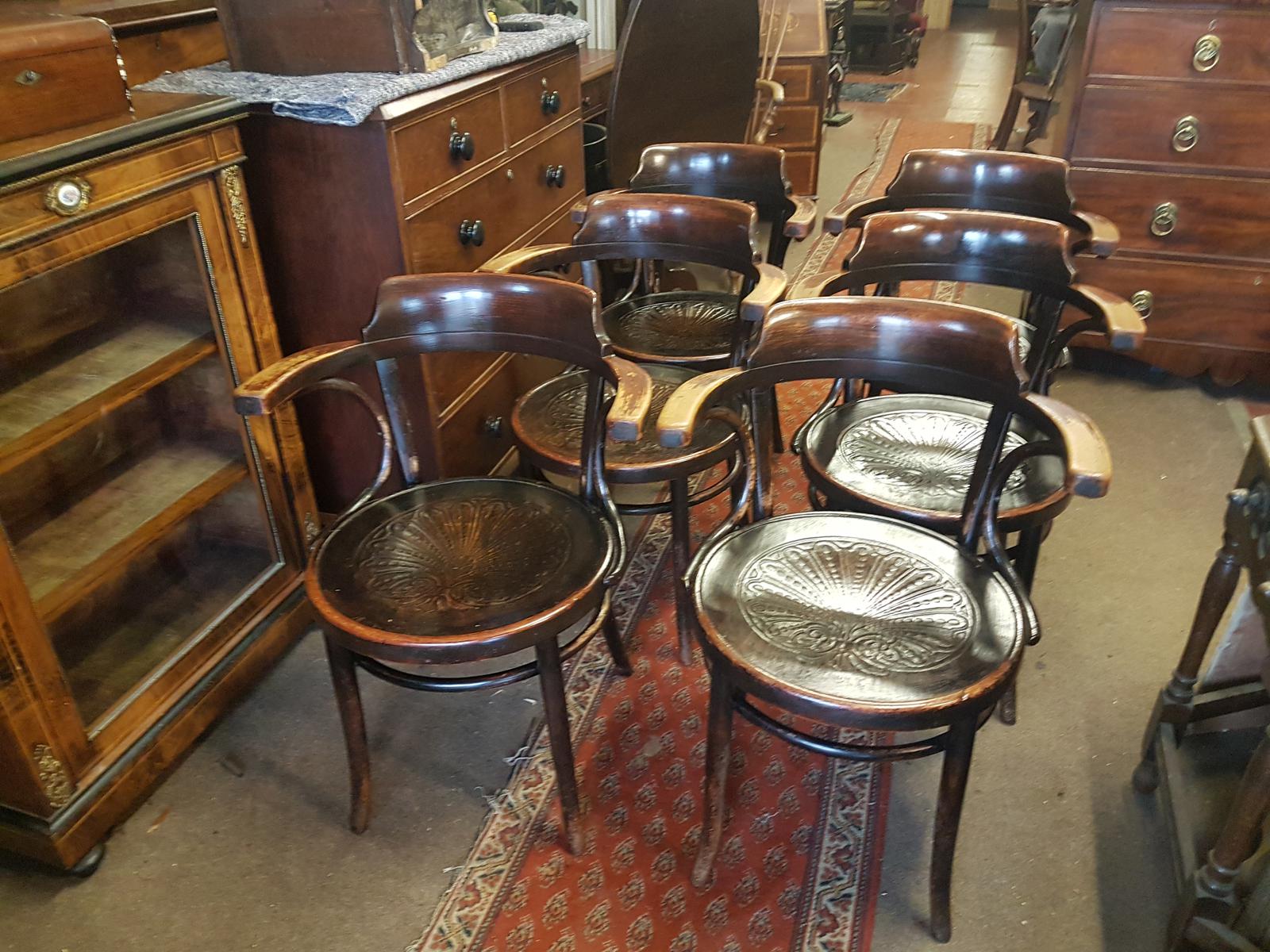 Set of Six Antique Bentwood Café / Bistro Armchairs (1 of 10) Set of Six Antique Bentwood Café / Bistro Armchairs (1 of 10)