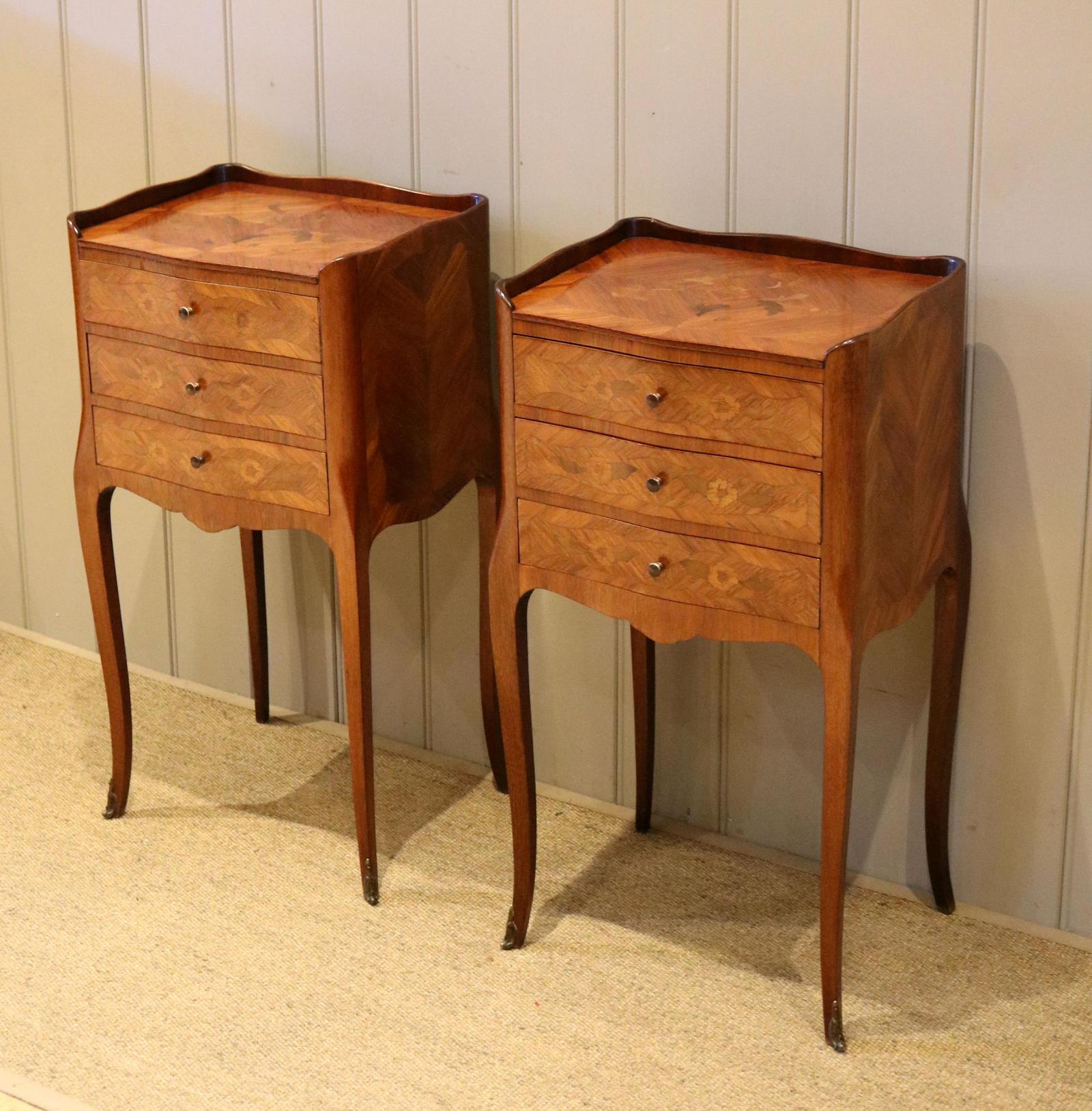 Pair of Rosewood Inlaid Bedside Cabinets (1 of 11) Pair of Rosewood Inlaid Bedside Cabinets (1 of 11)