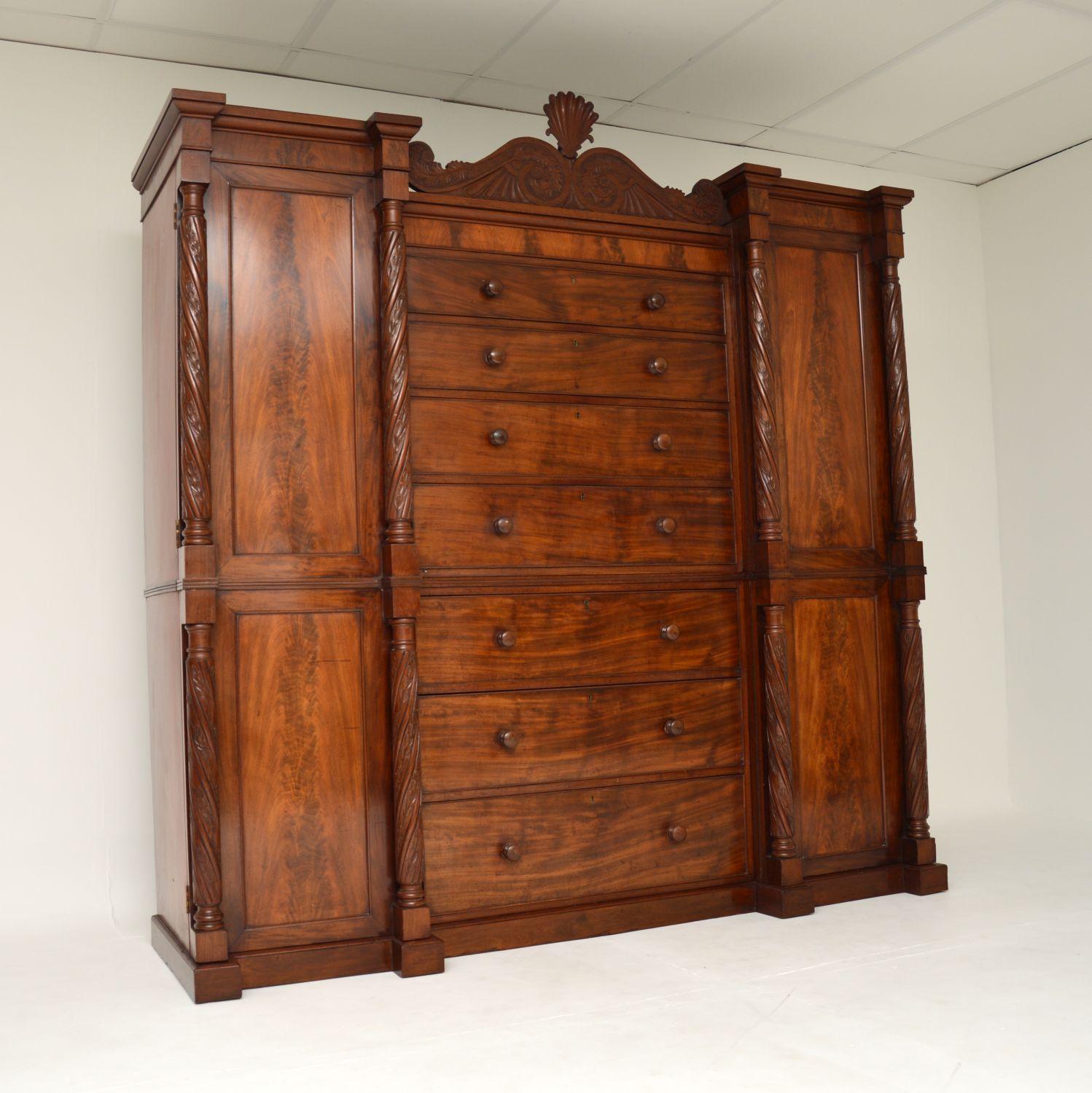 Antique William IV Period Compactum Wardrobe (1 of 15)