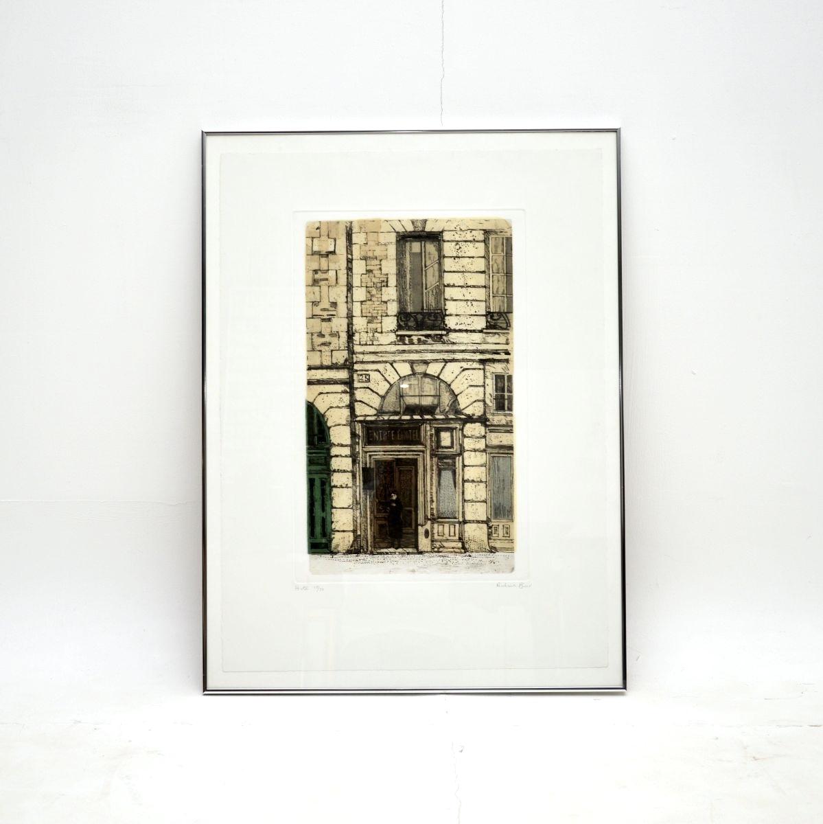 Vintage Signed Lithograph by Richard Beer (1 of 6)