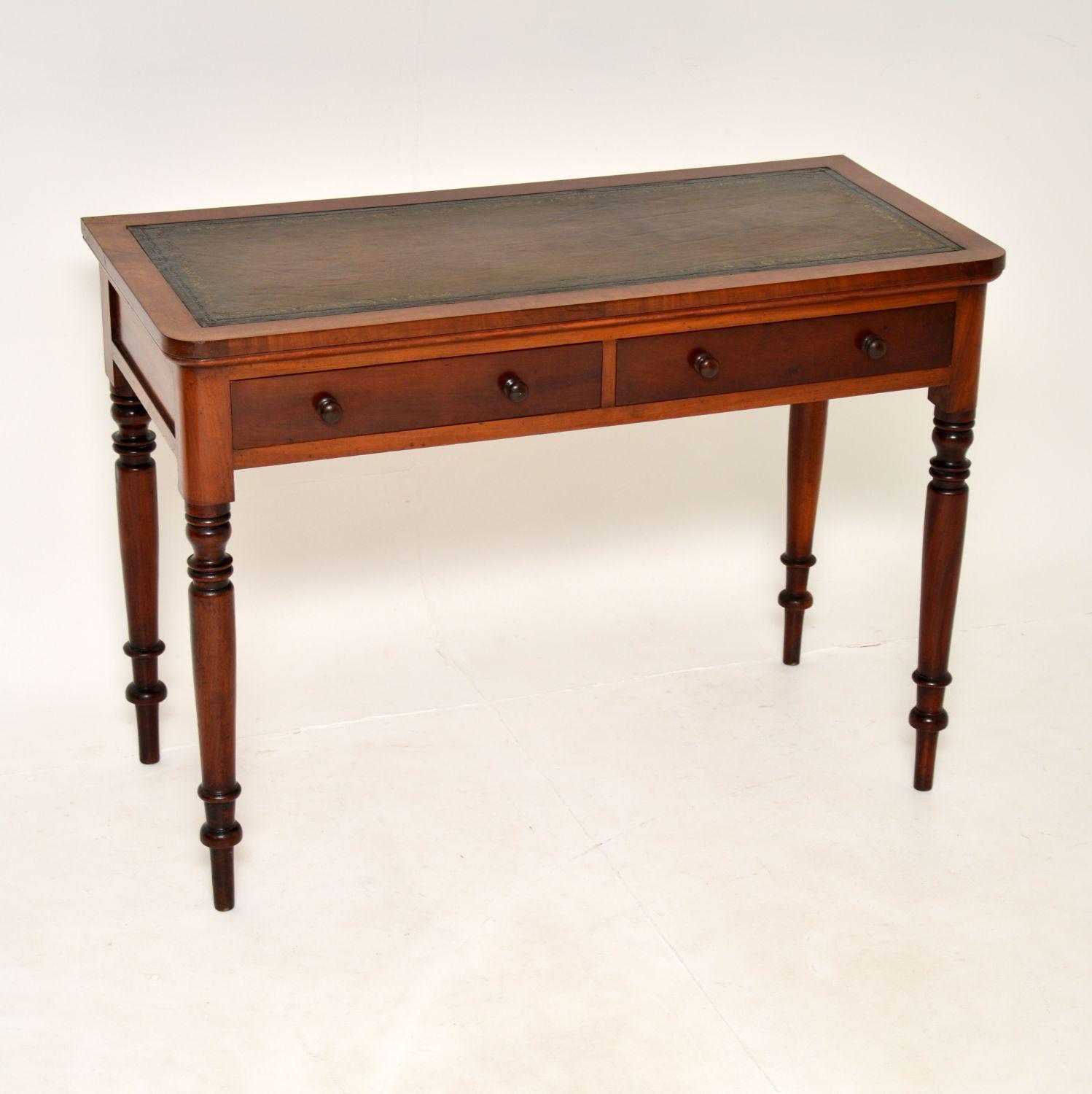 Antique Victorian Mahogany Leather Top Writing Table / Desk (1 of 9) Antique Victorian Mahogany Leather Top Writing Table / Desk (1 of 9)