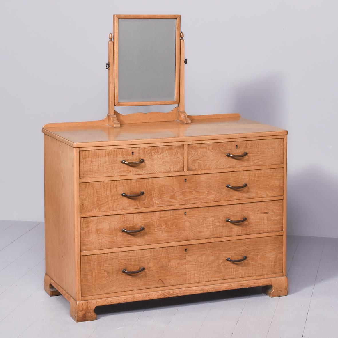 Whytock & Reid Ash Satin Birch Chest of Drawers with Mirror (1 of 10) Whytock & Reid Ash Satin Birch Chest of Drawers with Mirror (1 of 10)