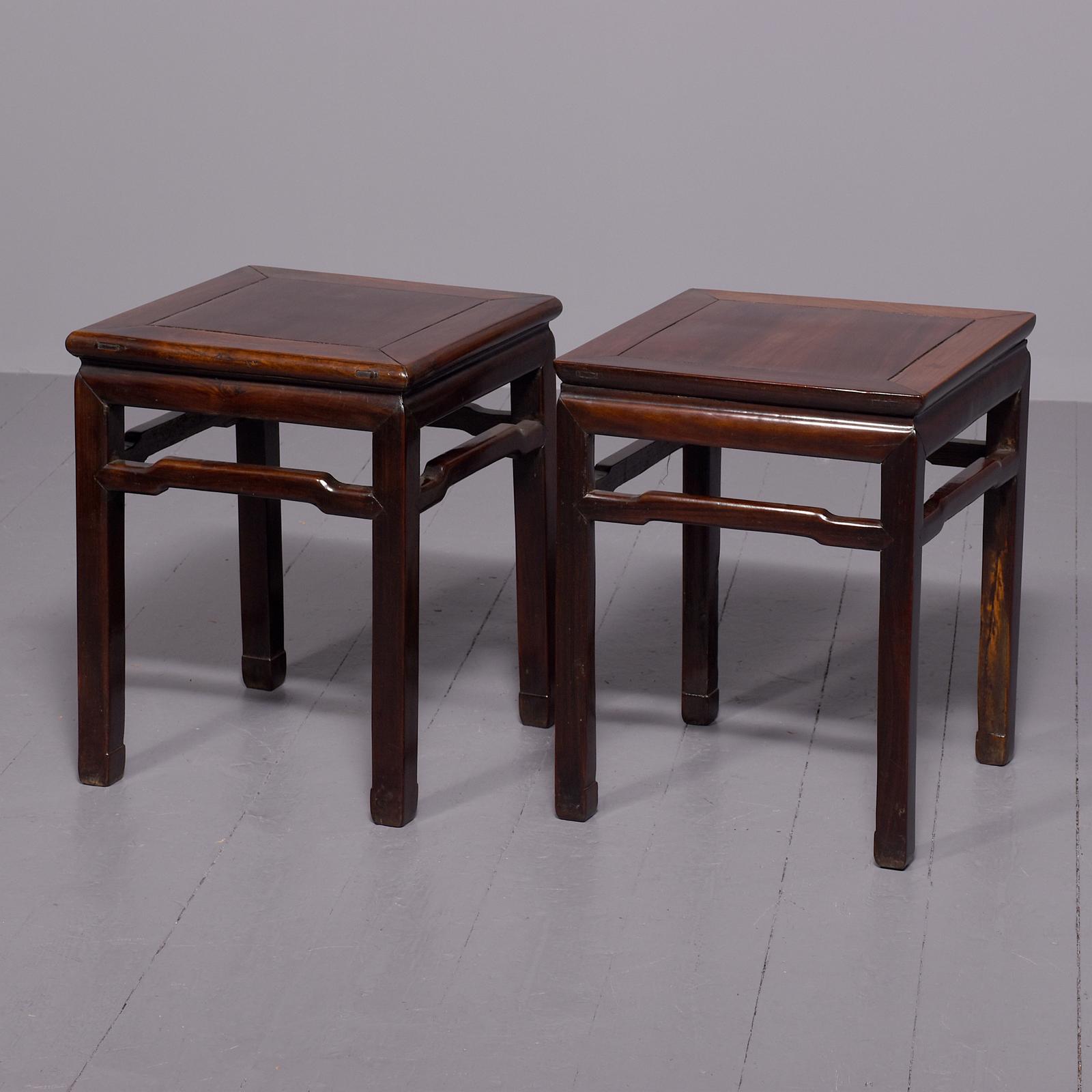 Matched Pair of Chinese Qing Dynasty Hongmu Stands (1 of 6) Matched Pair of Chinese Qing Dynasty Hongmu Stands (1 of 6)