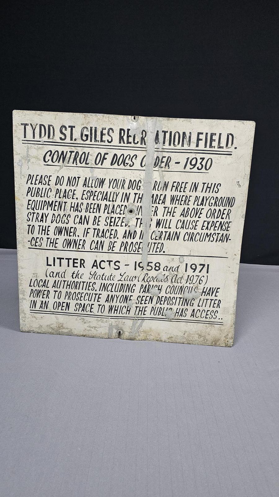 Vintage Hand Painted Sign (1 of 8)