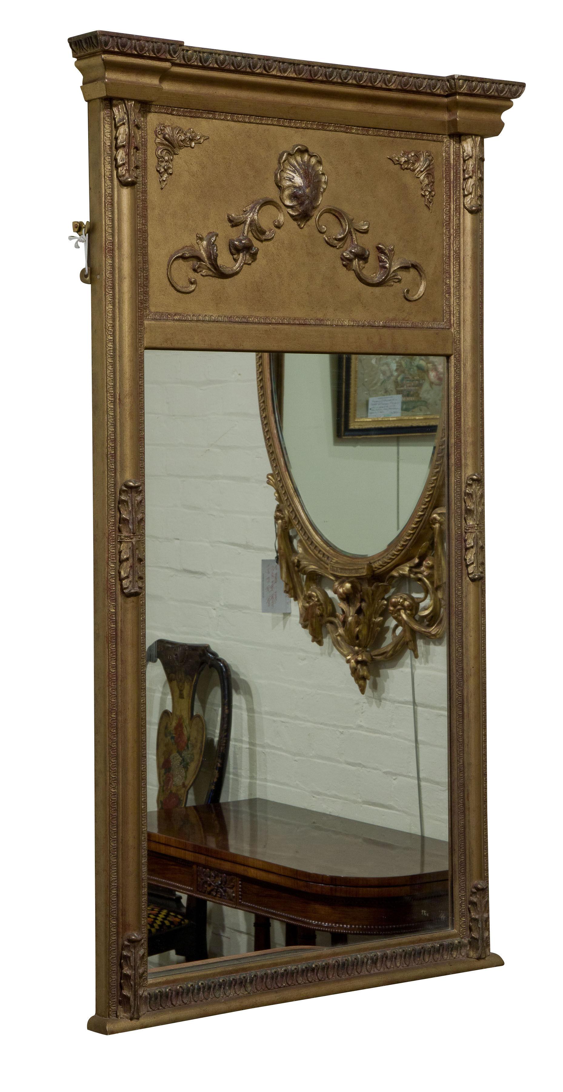 Regency style gilt gesso pier mirror (1 of 1)