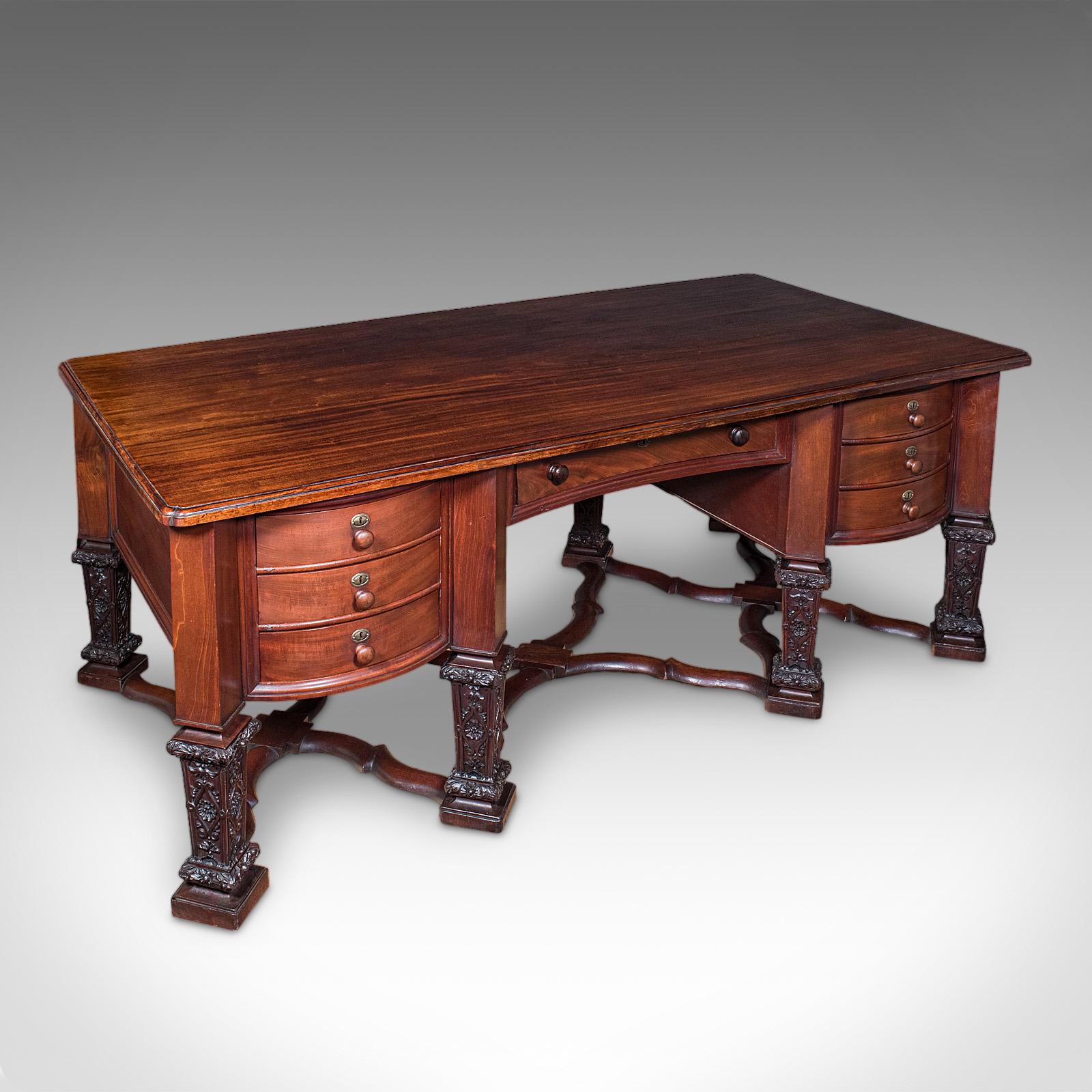 Antique Partner's Desk, English, Bureau Mazarin, Louis XIV Revival, Victorian (1 of 12) Antique Partner's Desk, English, Bureau Mazarin, Louis XIV Revival, Victorian (1 of 12)