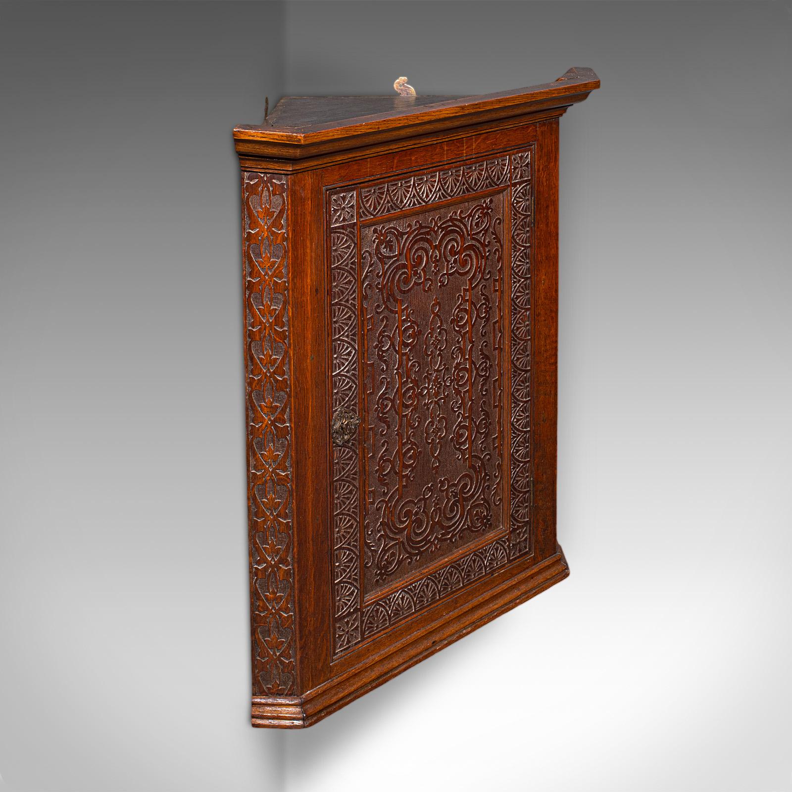 Antique Corner Cupboard, English, Wall Cabinet, Chippendale Revival, Victorian (1 of 11) Antique Corner Cupboard, English, Wall Cabinet, Chippendale Revival, Victorian (1 of 11)