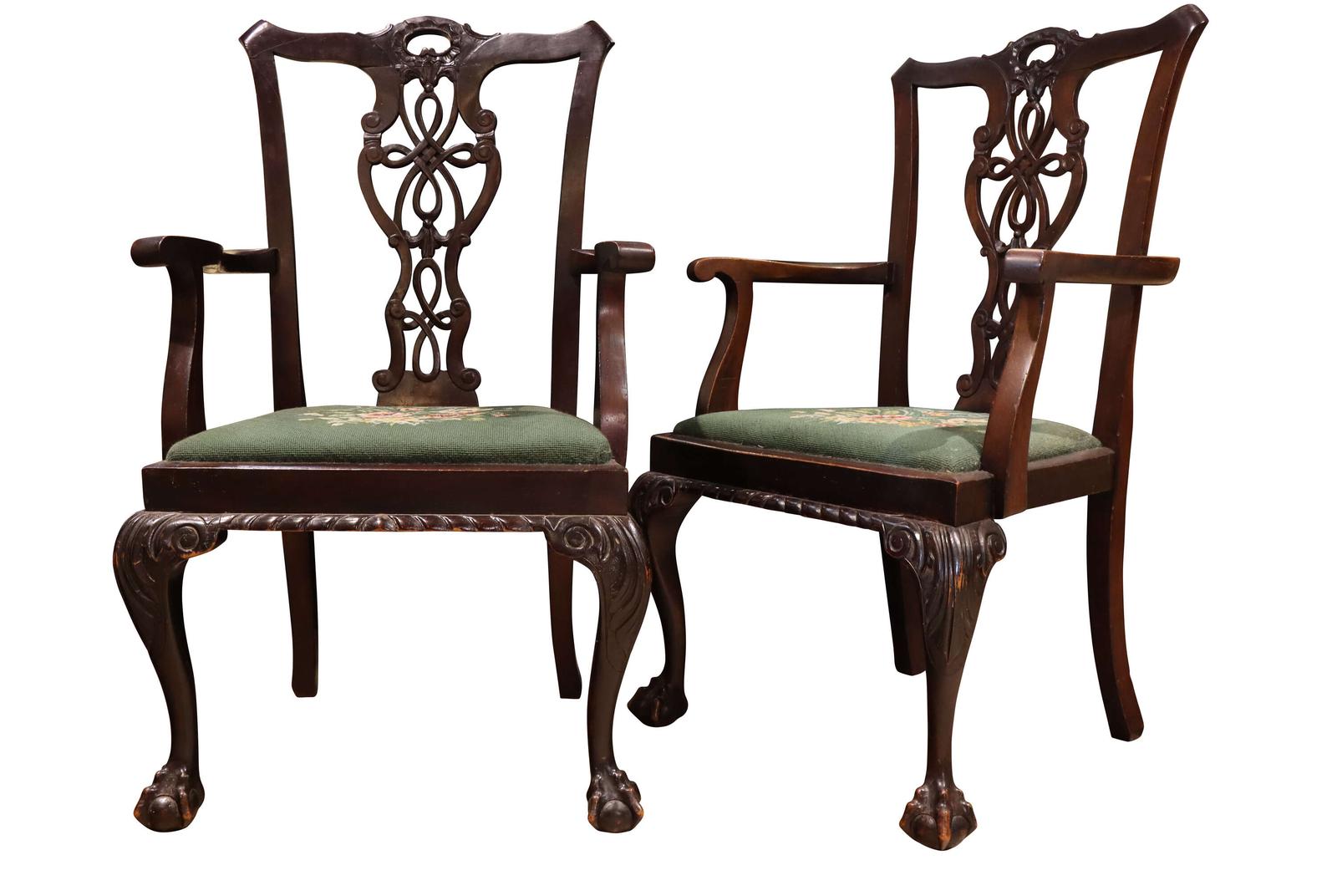 Chippendale Style Carver Chairs (1 of 6) Chippendale Style Carver Chairs (1 of 6)
