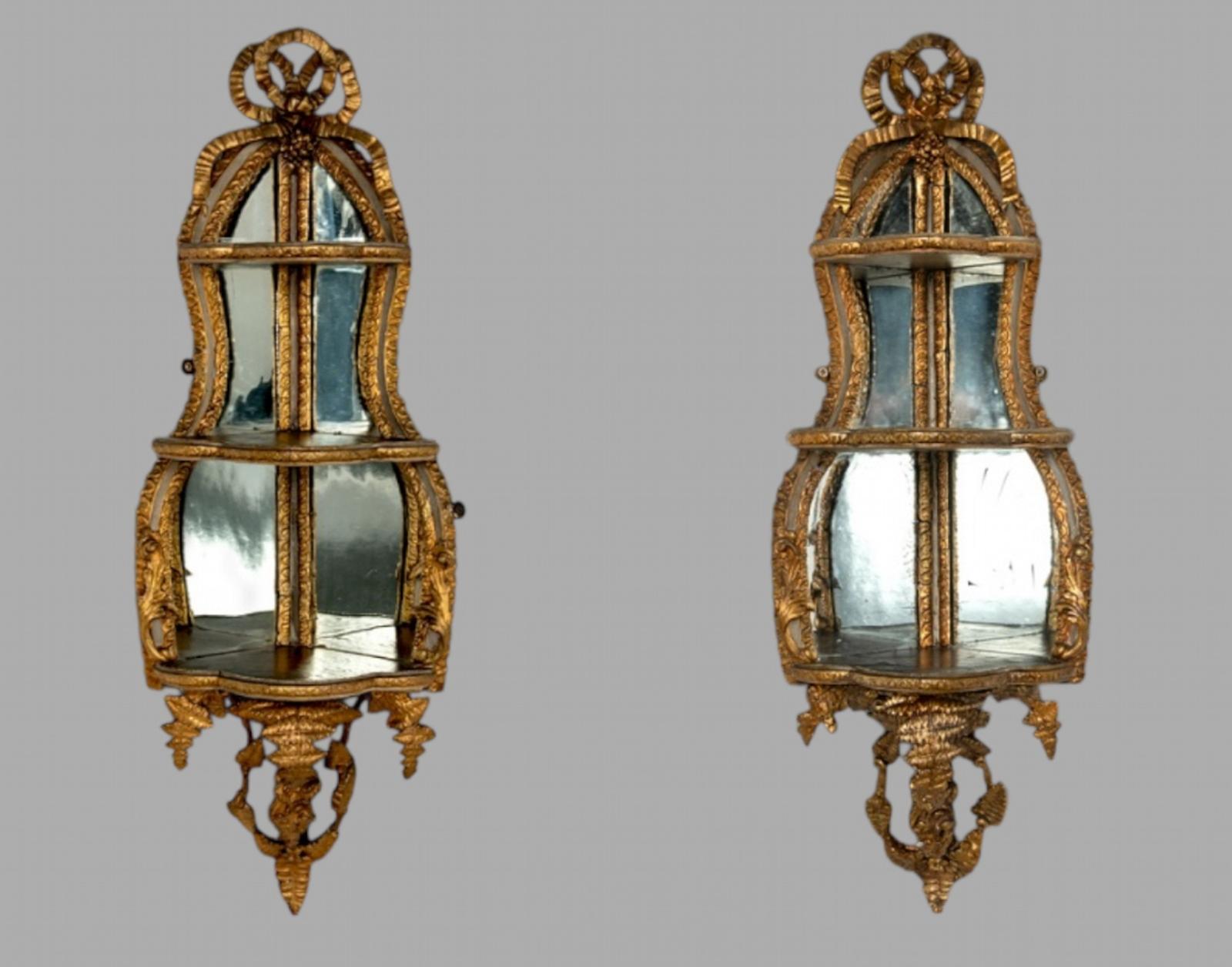 Fabulous Pair of French Gesso Corner Shelves (1 of 8)