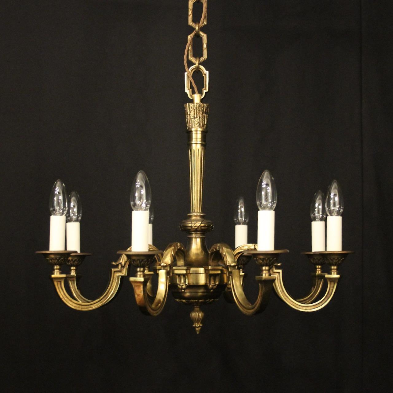 French Gilded Bronze 6 Light Antique Chandelier (1 of 10) French Gilded Bronze 6 Light Antique Chandelier (1 of 10)
