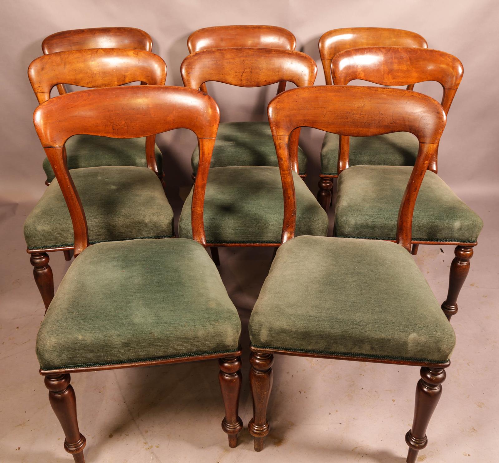 Set of 8 Balloon Back Dining Chairs (1 of 10) Set of 8 Balloon Back Dining Chairs (1 of 10)