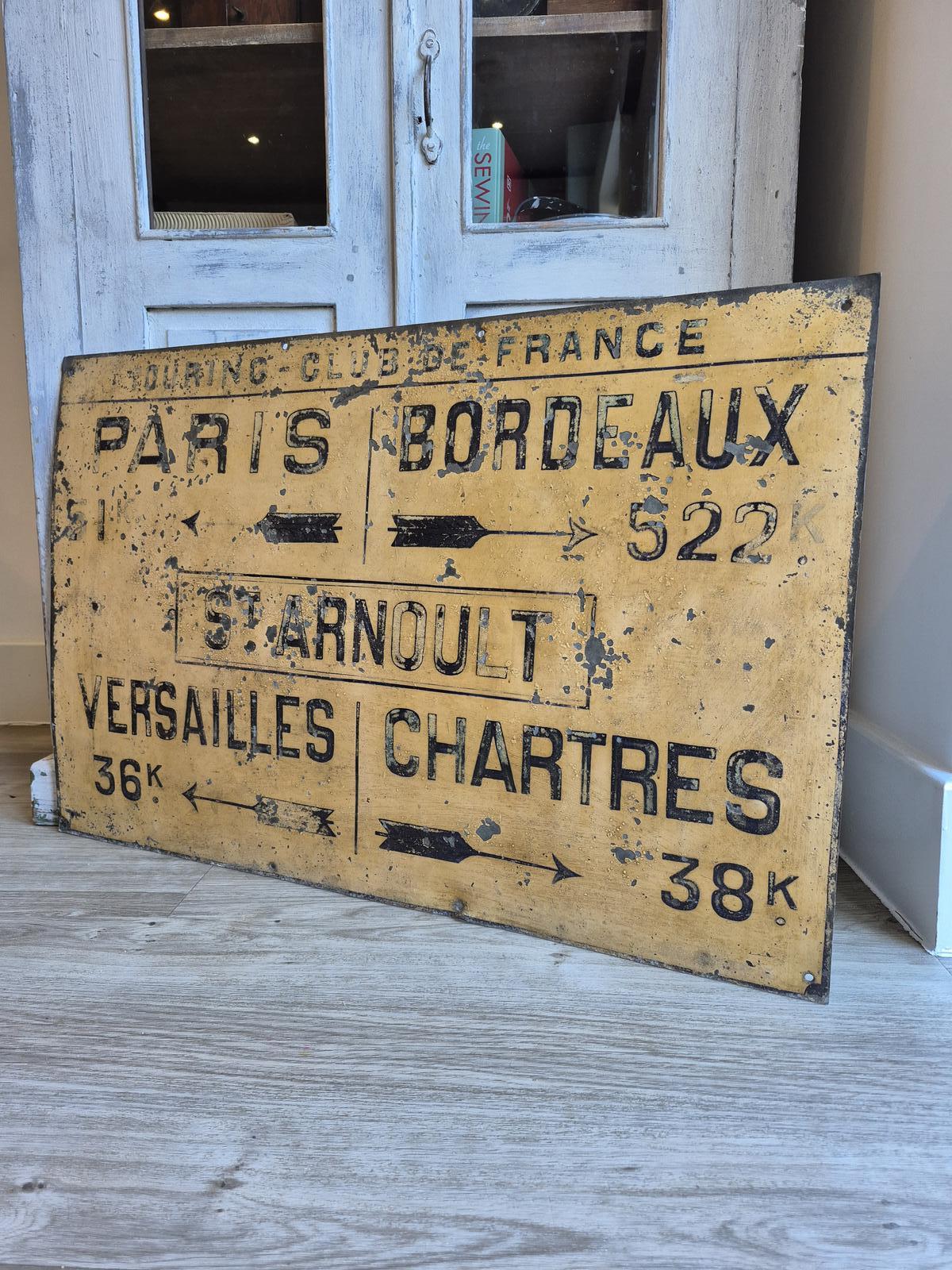 Antique French Sign, 1905 Touring Club De France (1 of 18)