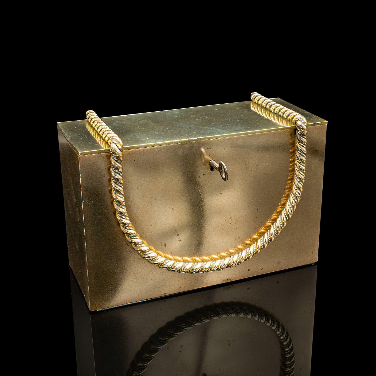 Antique Strong Box, English, Brass, Bronze, Secret Letter, Ladies Safe - Regency (1 of 9)