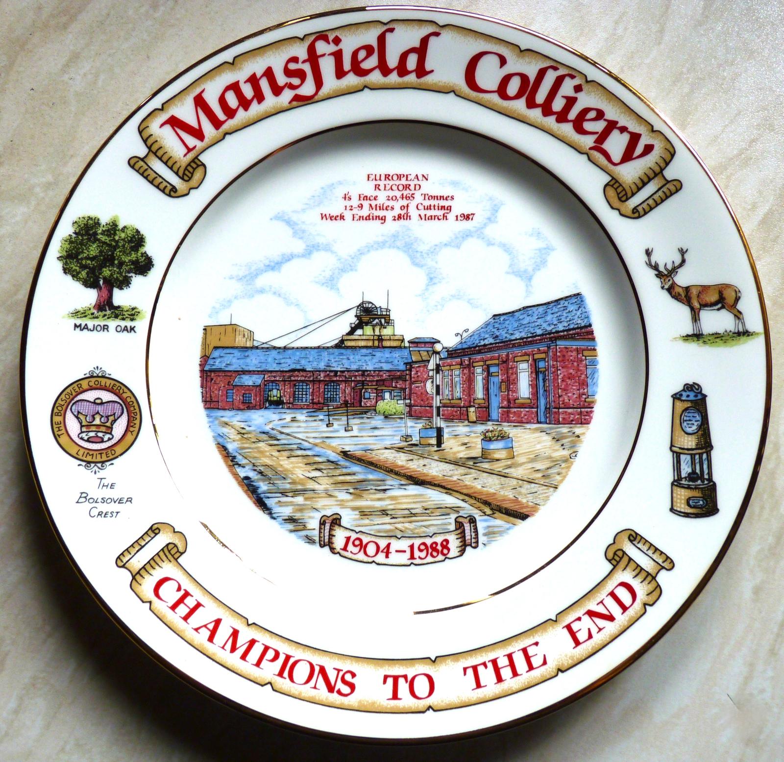 Display Plates (list 1): A Scarce Series of 8 x Limited Edition, Bone China, Display Plates, Commemorating The History of British Coal Mining (1 of 16)