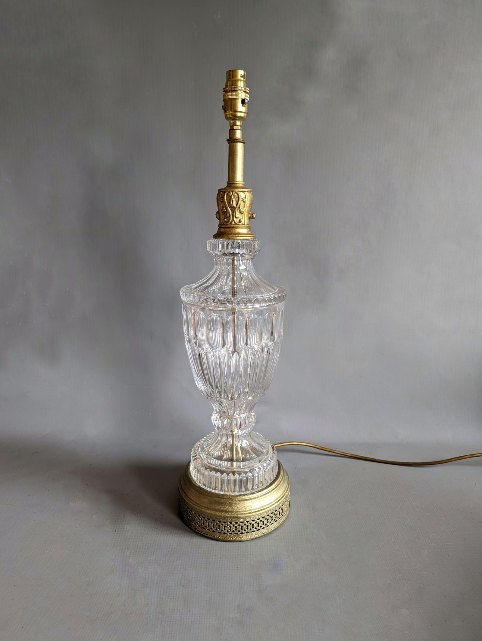 Impressive 1920s Cut Glass Lamp (1 of 7) Impressive 1920s Cut Glass Lamp (1 of 7)