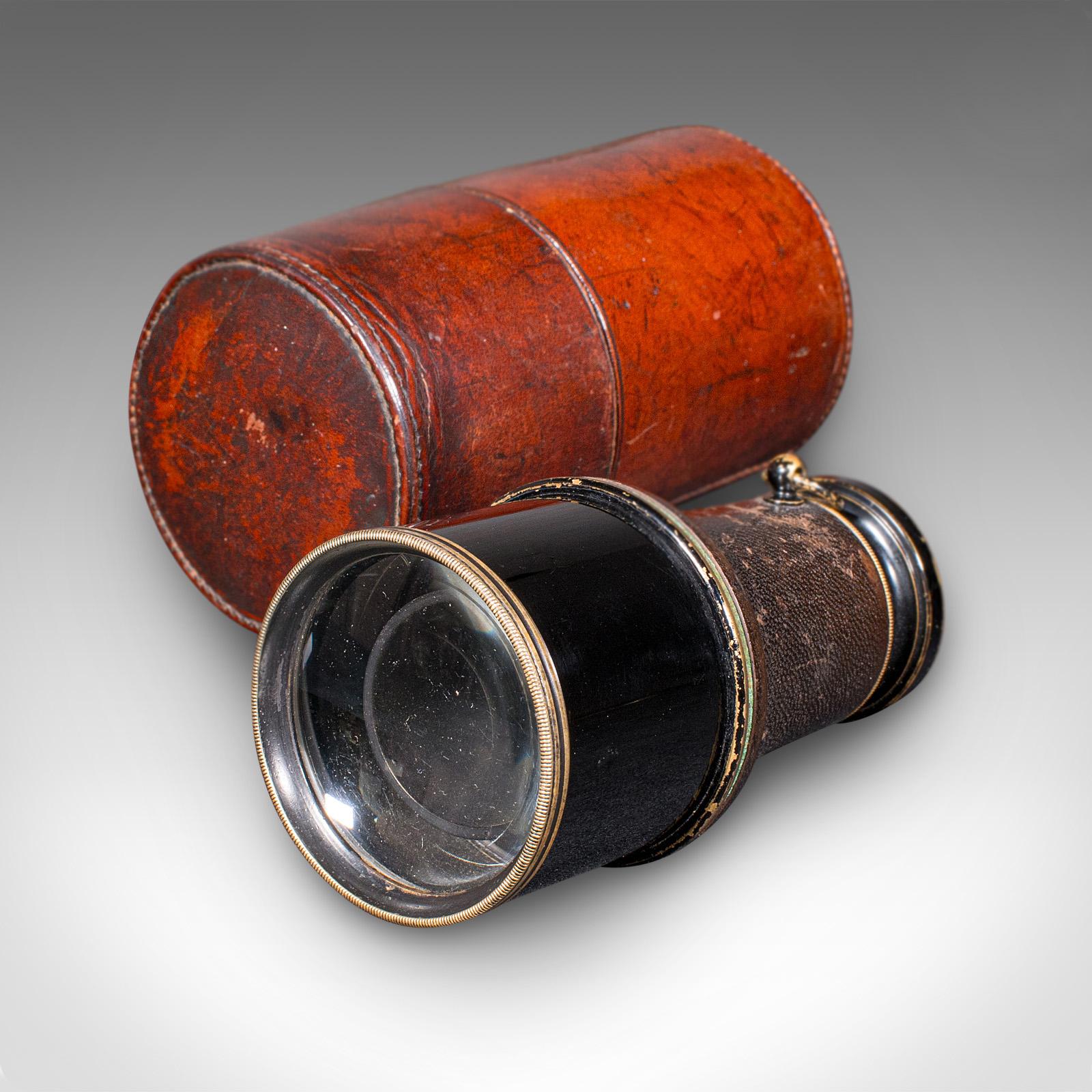 Small Antique Opera Monocular, German, Brass, Leather, Viewing Scope, Victorian (1 of 9) Small Antique Opera Monocular, German, Brass, Leather, Viewing Scope, Victorian (1 of 9)