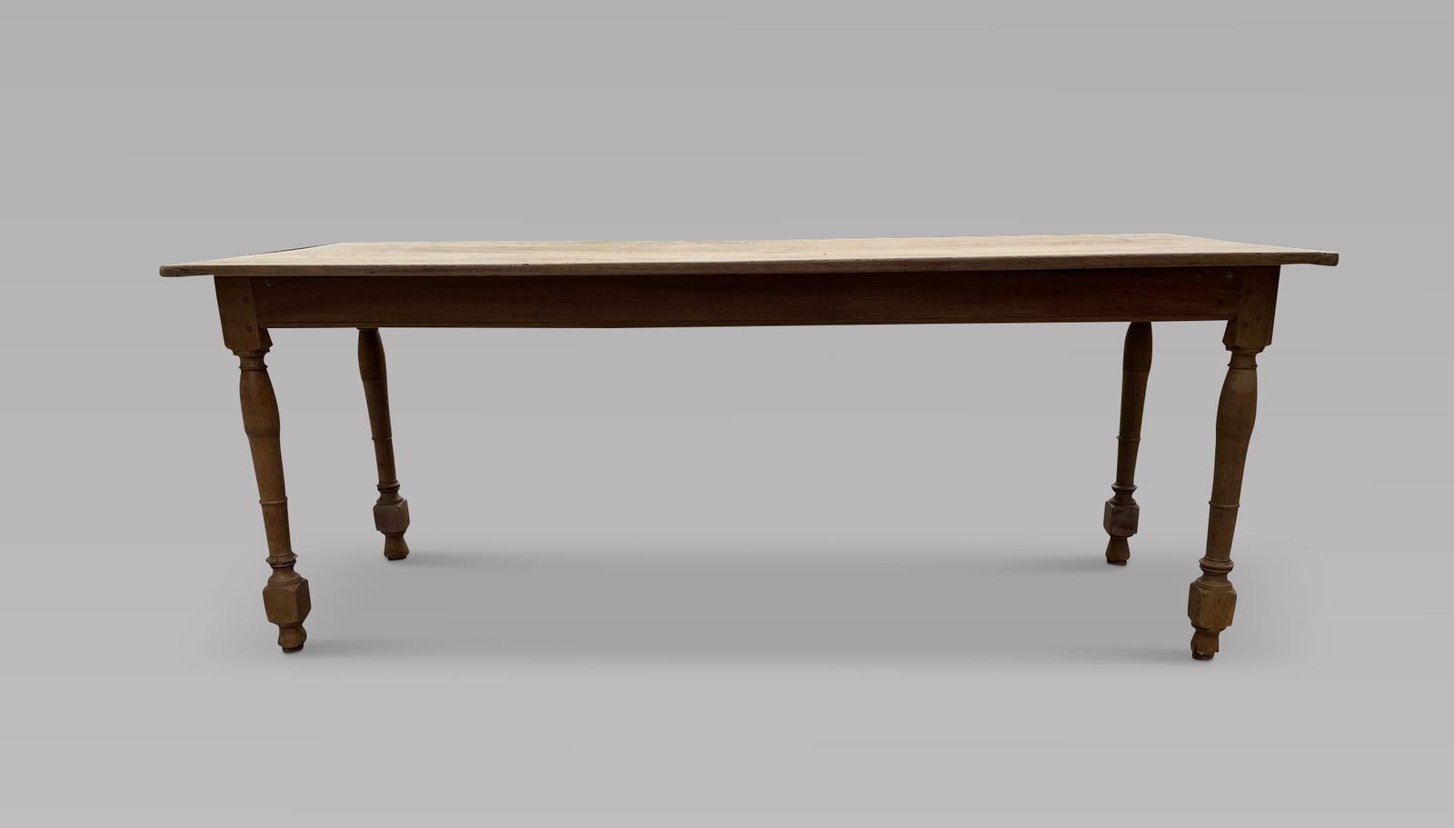 Superb Stripped Late 18th Century Oak Farmhouse Table (1 of 5) Superb Stripped Late 18th Century Oak Farmhouse Table (1 of 5)