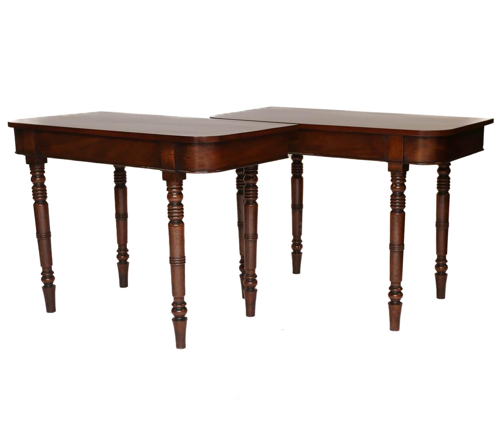 Pair C19th Mah Console Tables (1 of 9) Pair C19th Mah Console Tables (1 of 9)