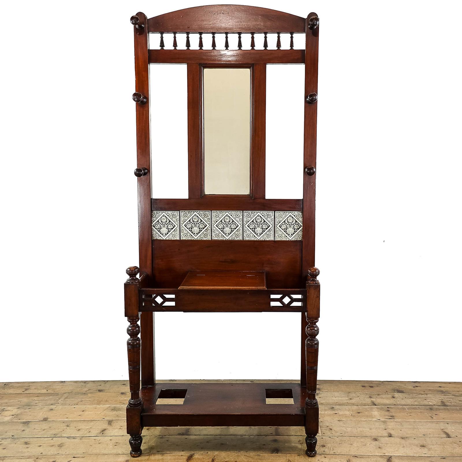Antique 19th Century Mahogany Hall Stand (1 of 12)