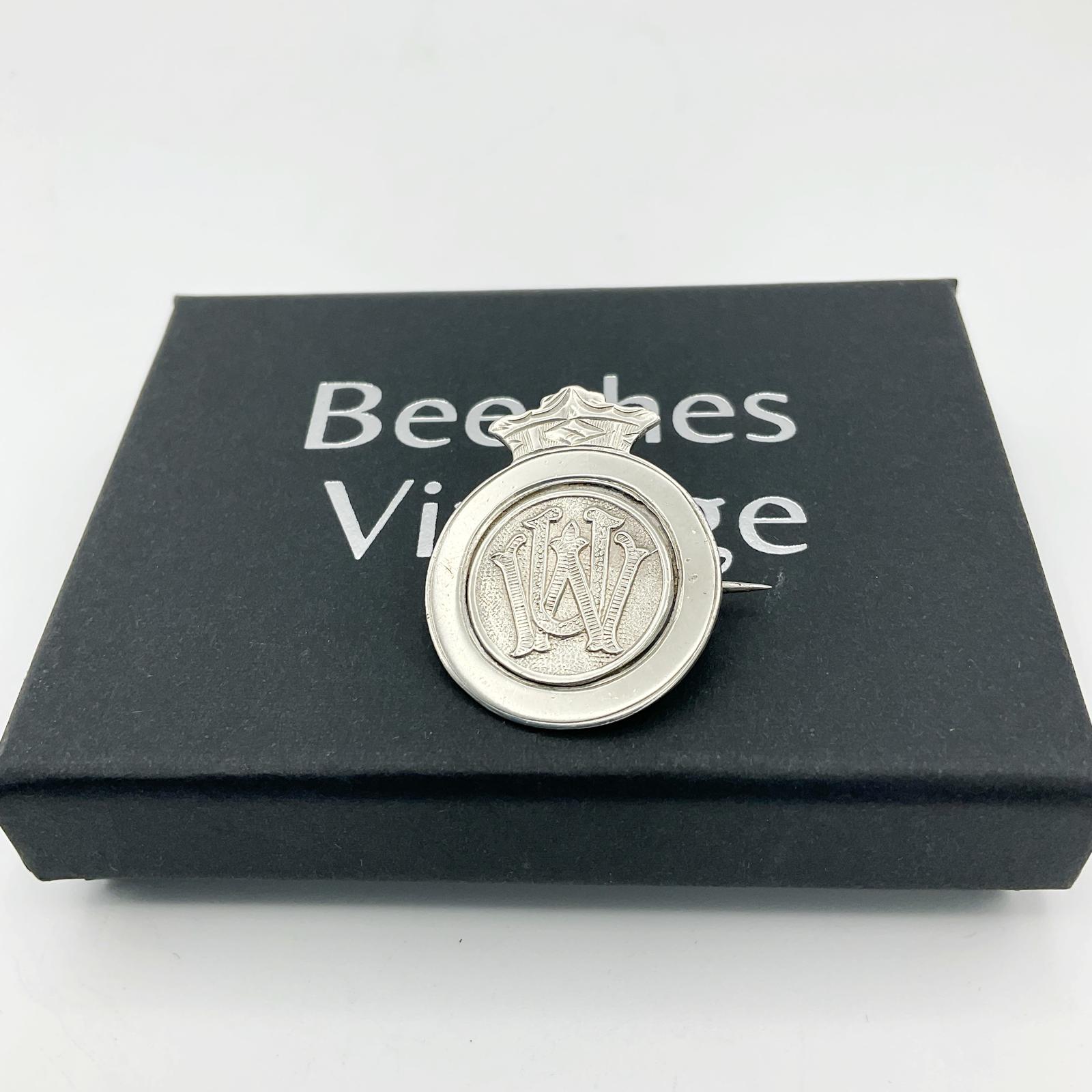 Vintage 1920s Sterling Silver Union Badge (1 of 8)