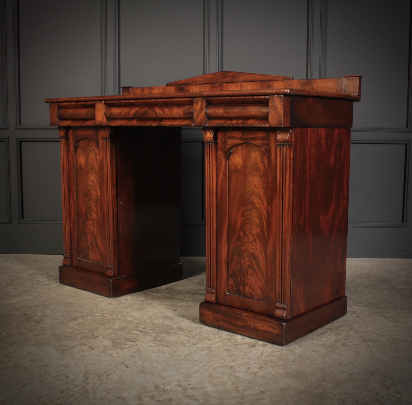 Flame Mahogany Pedestal Sideboard (1 of 10)