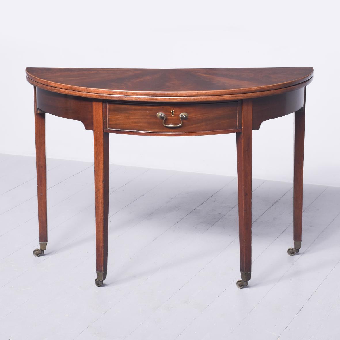 George III Mahogany Tea Table (1 of 9)