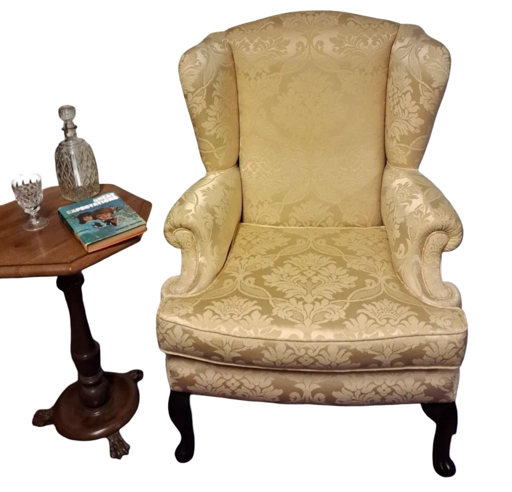 Vintage Stunning Wing Back Chair High Seat Fireside Chair (1 of 11) Vintage Stunning Wing Back Chair High Seat Fireside Chair (1 of 11)