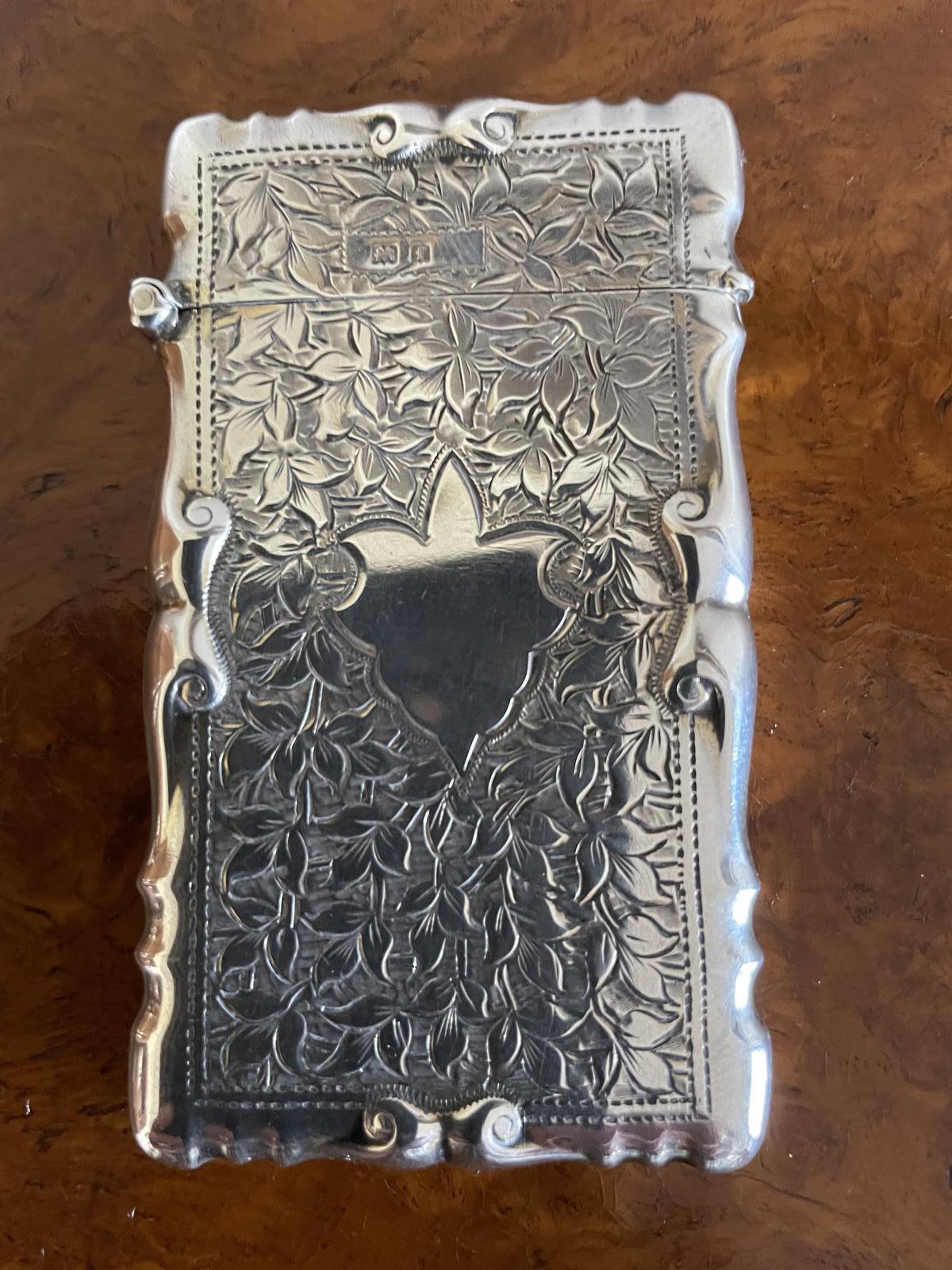 Edwardian Silver Card Case (1 of 3)