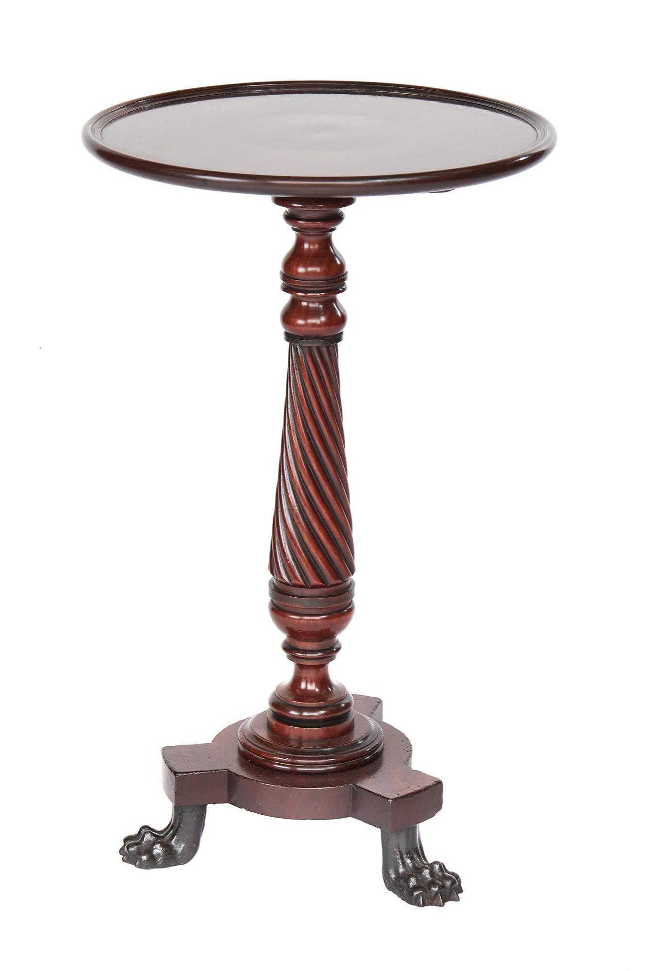 Regency Mahogany Spiral Twist Lamp Table (1 of 4) Regency Mahogany Spiral Twist Lamp Table (1 of 4)