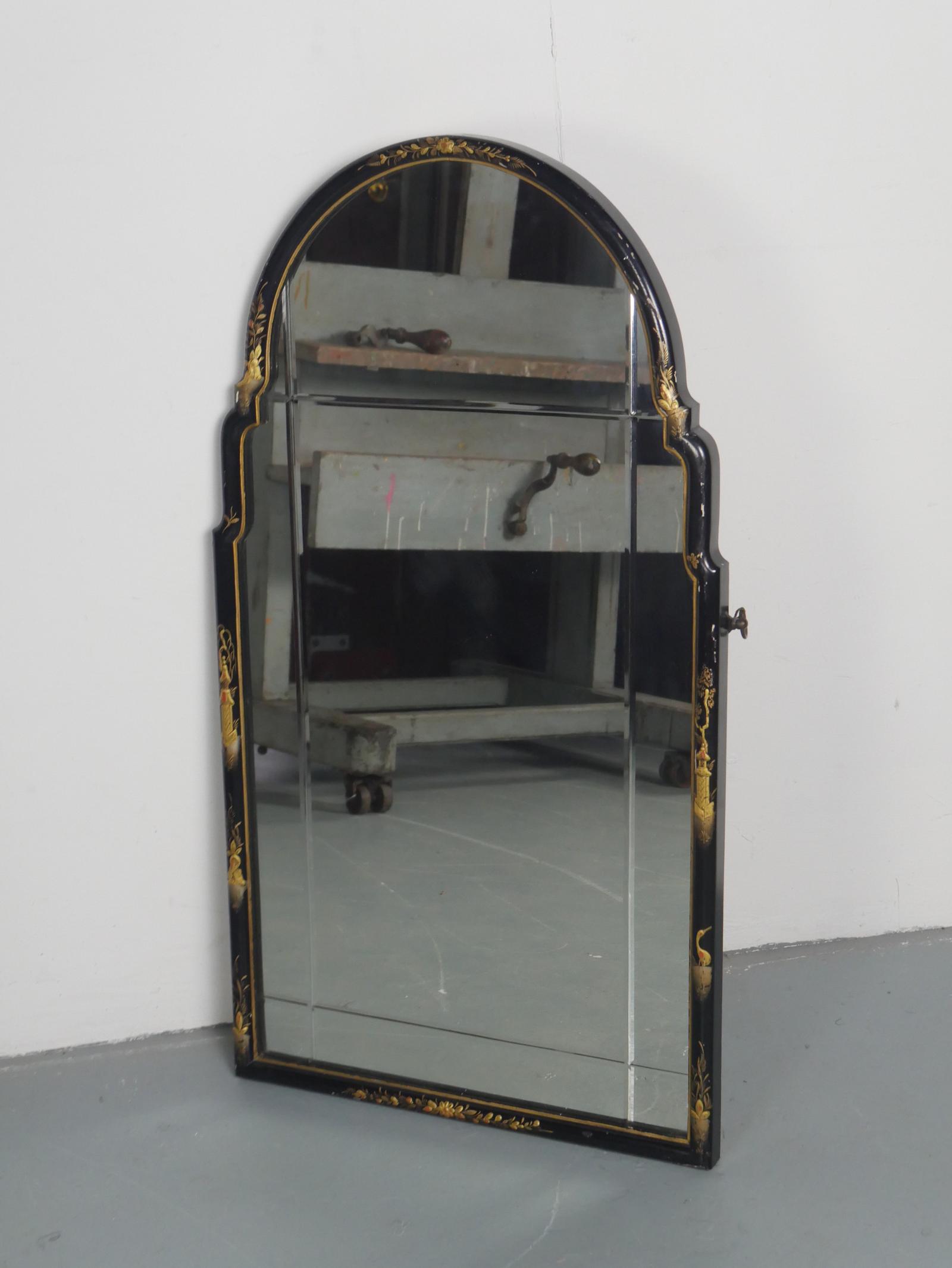 Chinoiserie Lacquer Mirror (1 of 8) Chinoiserie Lacquer Mirror (1 of 8)