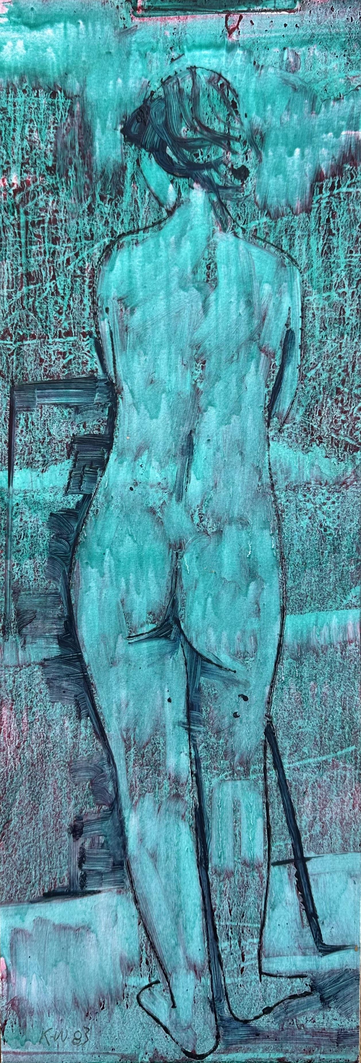 Original Mixed Media on Paper ‘standing Nude’ by Ken Walch 1928-2017. Initialled and Dated 83 (1 of 1) Original Mixed Media on Paper ‘standing Nude’ by Ken Walch 1928-2017. Initialled and Dated 83 (1 of 1)