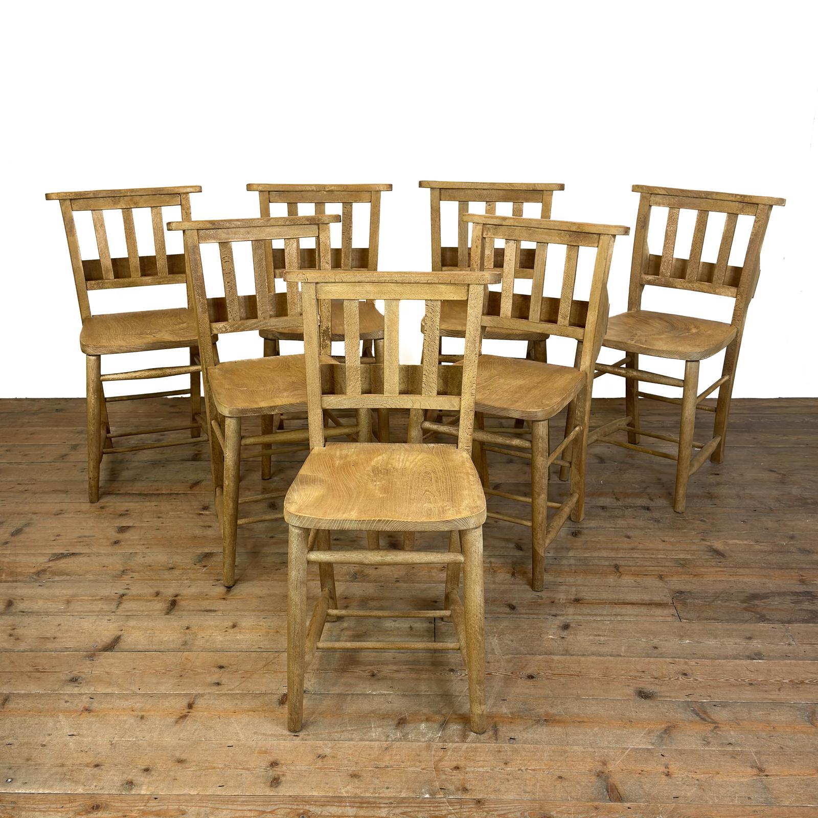 Antique Set of Seven Chapel Chairs (1 of 9) Antique Set of Seven Chapel Chairs (1 of 9)