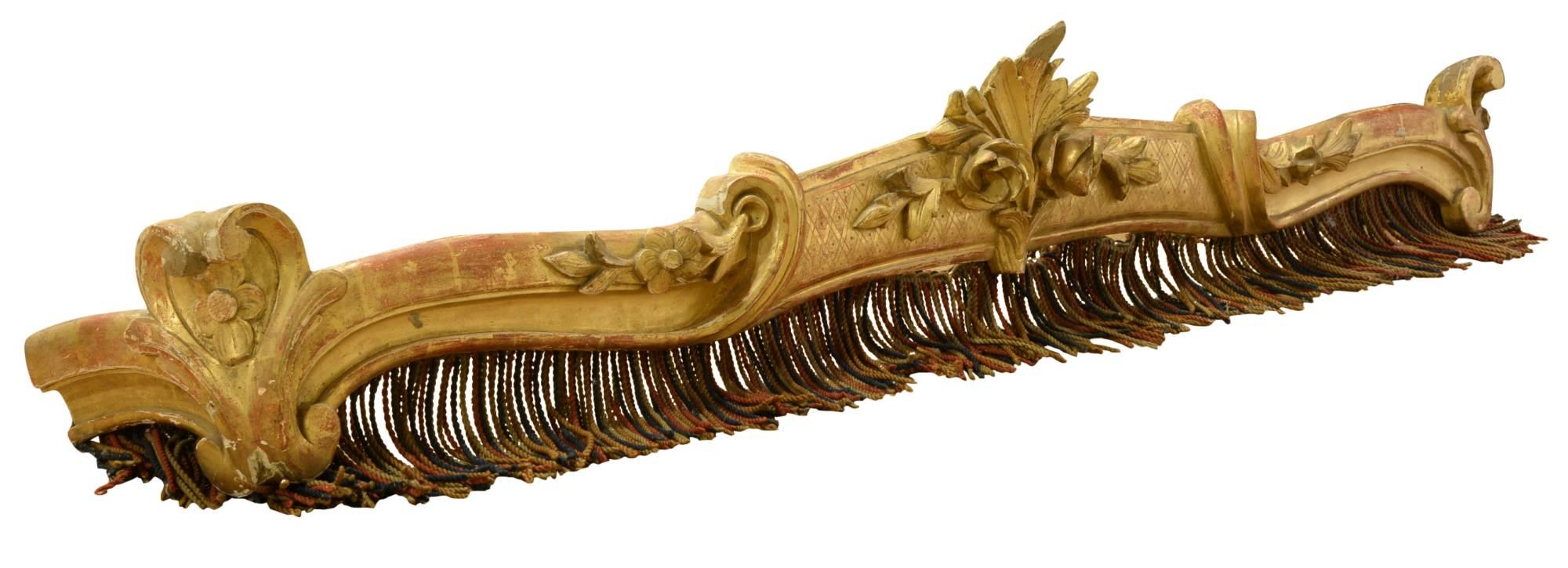 Louis XV Carved Giltwood Pelmet c.1800 (1 of 1) Louis XV Carved Giltwood Pelmet c.1800 (1 of 1)