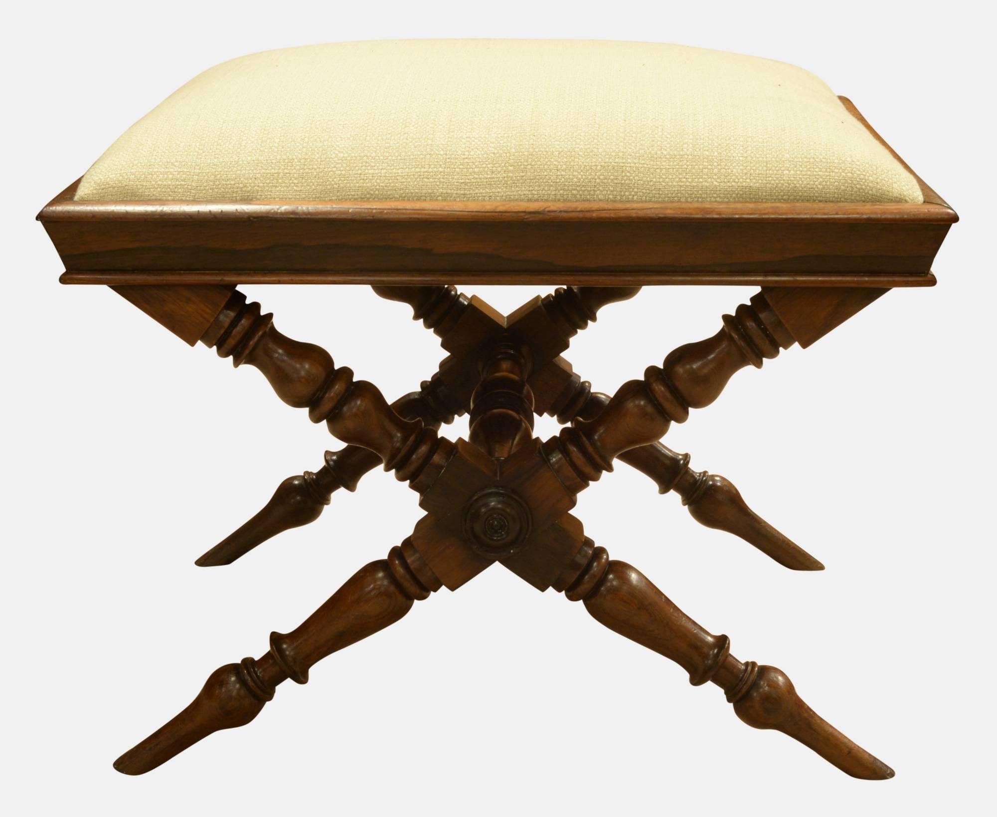 William IV Rosewood Footstool (1 of 5) William IV Rosewood Footstool (1 of 5)