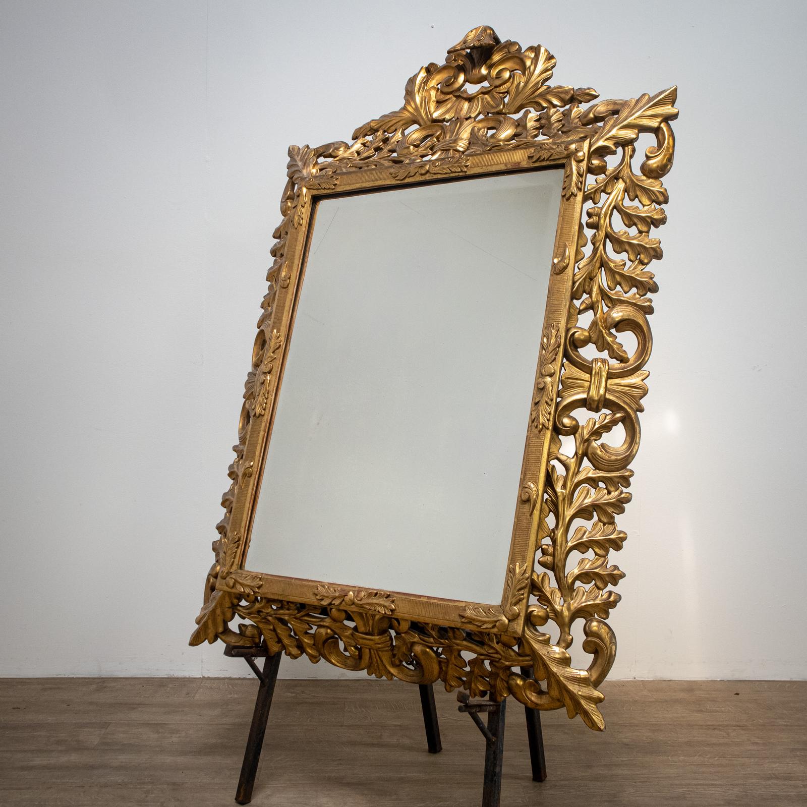 French Carved Gilt Wood Mirror (1 of 11)