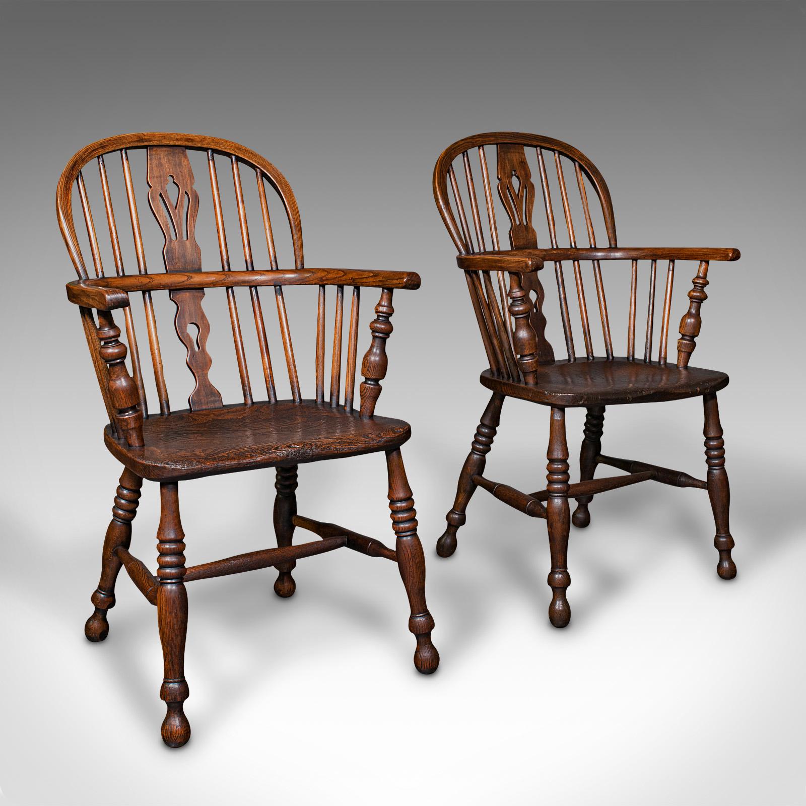 Pair of Antique Windsor Chairs, English, Elm, Ash, Elbow, Armchair, Victorian (1 of 12) Pair of Antique Windsor Chairs, English, Elm, Ash, Elbow, Armchair, Victorian (1 of 12)