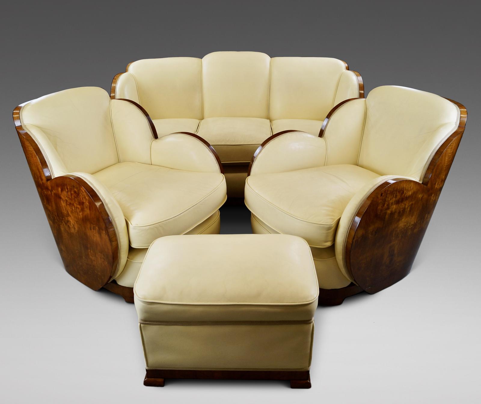 Art Deco Cloud Suite Attributed To Epstein (1 of 3) Art Deco Cloud Suite Attributed To Epstein (1 of 3)