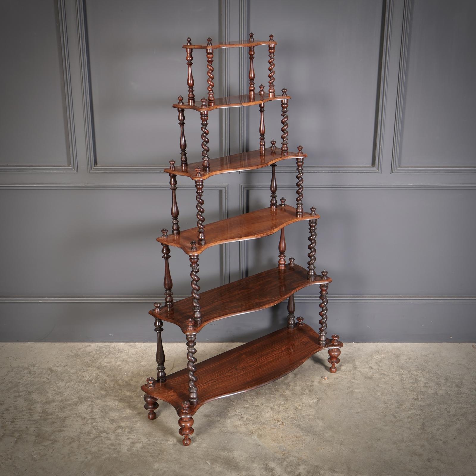 Victorian Rosewood Six Tier Whatnot Stand (1 of 11)