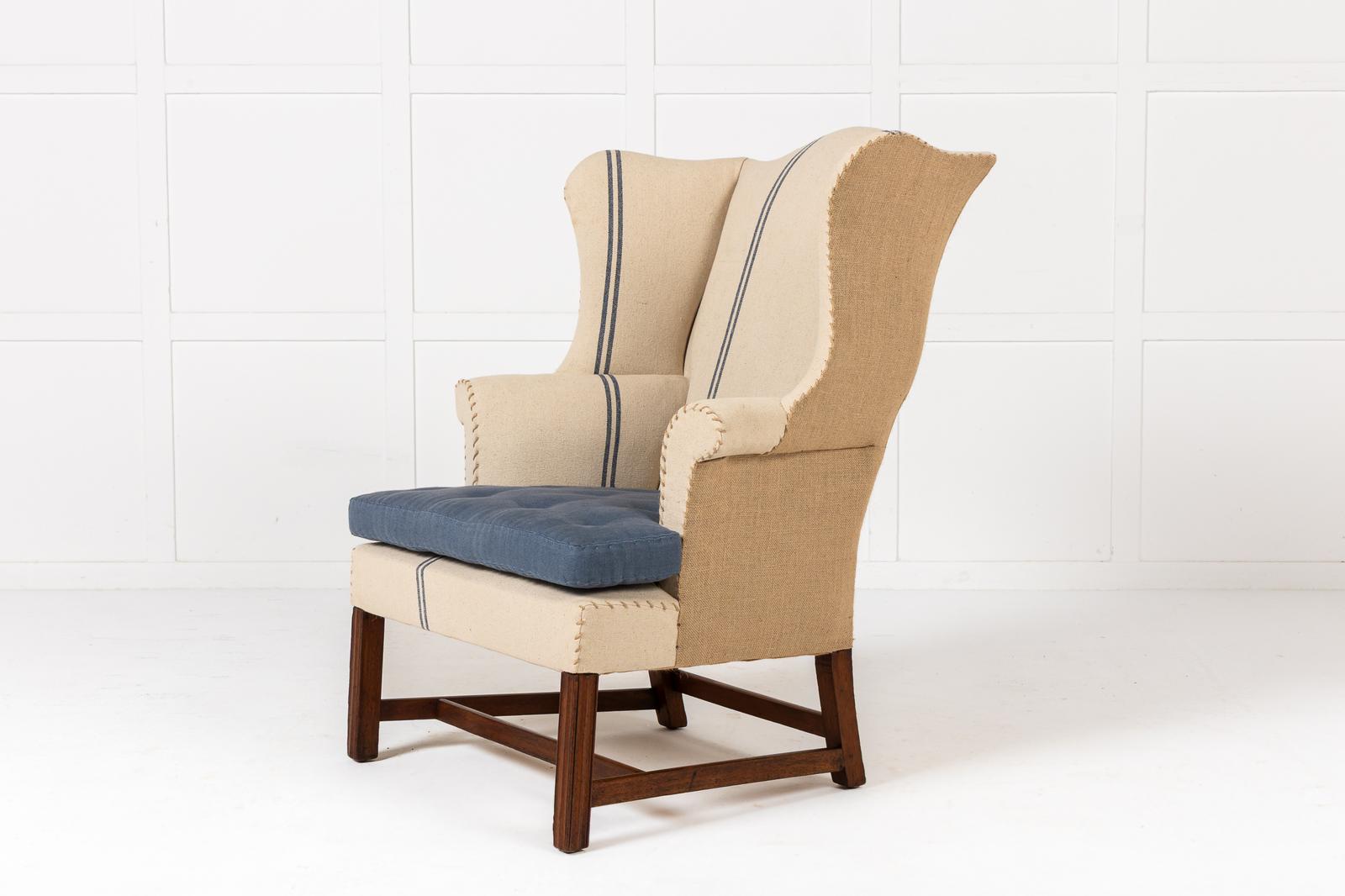 19th Century English Wing Chair (1 of 1)