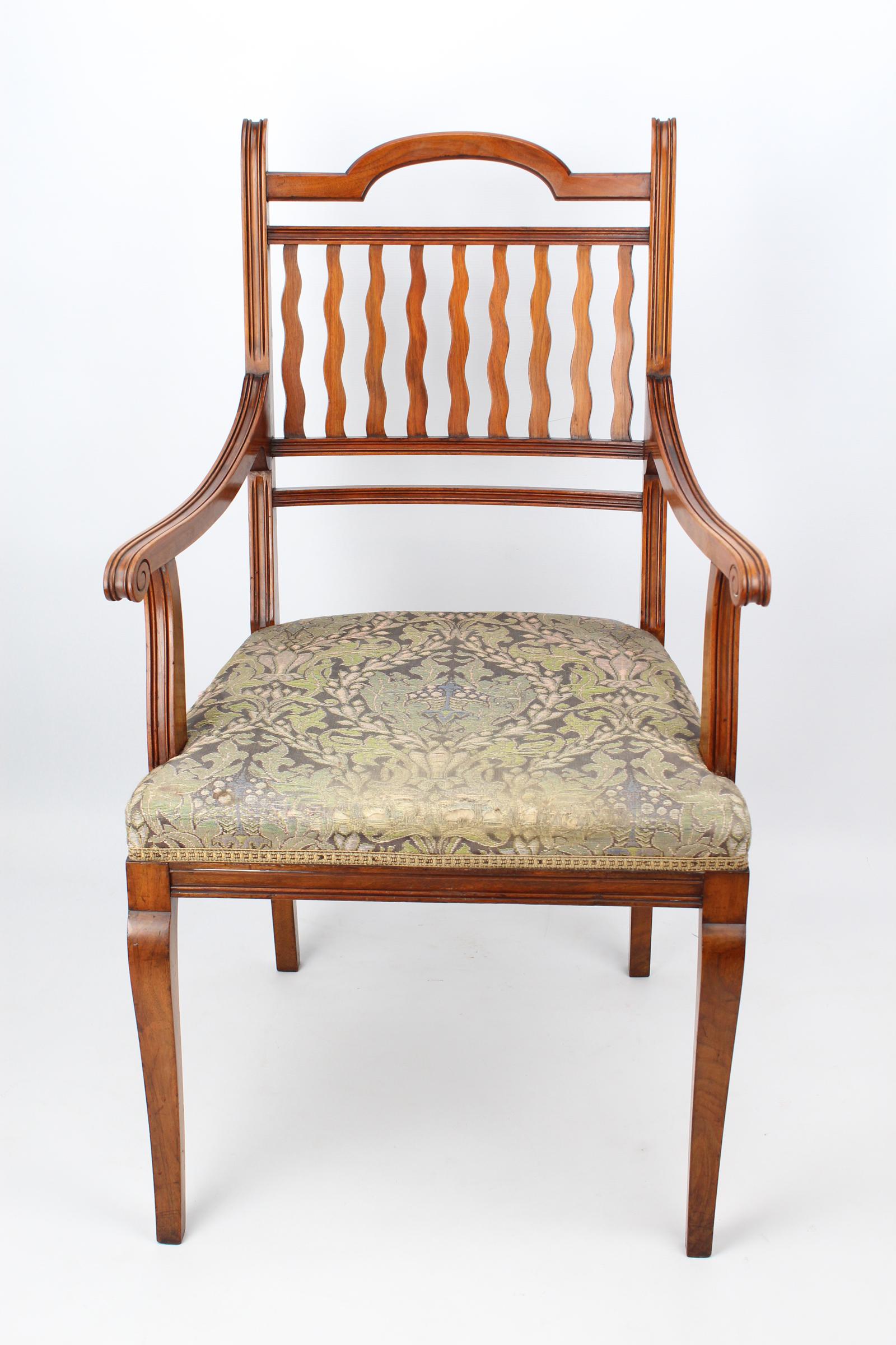 Victorian Walnut Arts & Crafts Armchair / Desk Chair (1 of 13) Victorian Walnut Arts & Crafts Armchair / Desk Chair (1 of 13)