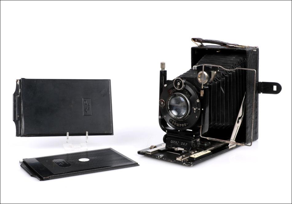 Antique Goerz Tenax III Plate Camera with Zeiss Lens. Germany c.1920 (1 of 19)