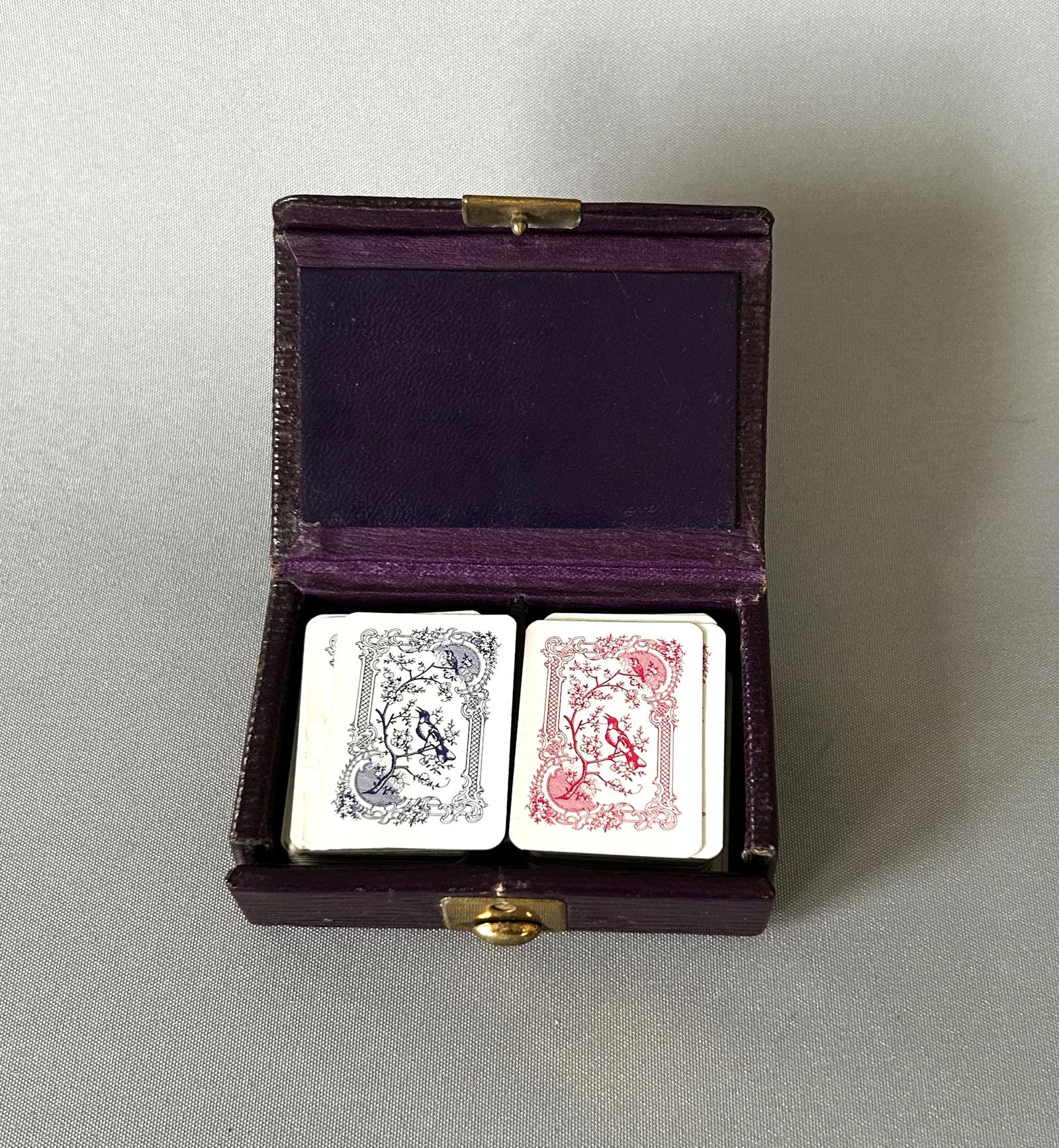Edwardian Double Patience Box with Cards (1 of 5)