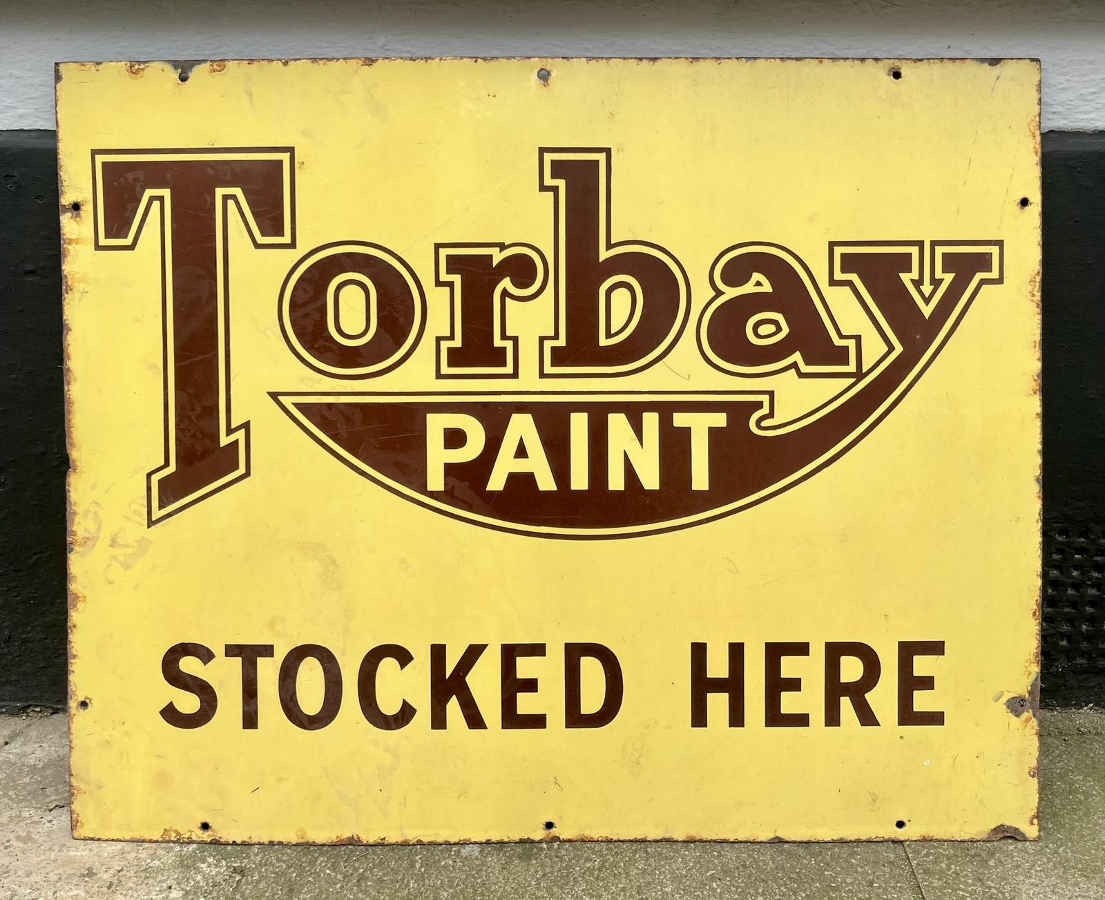 Torbay Paint Enamel Sign (1 of 7) Torbay Paint Enamel Sign (1 of 7)
