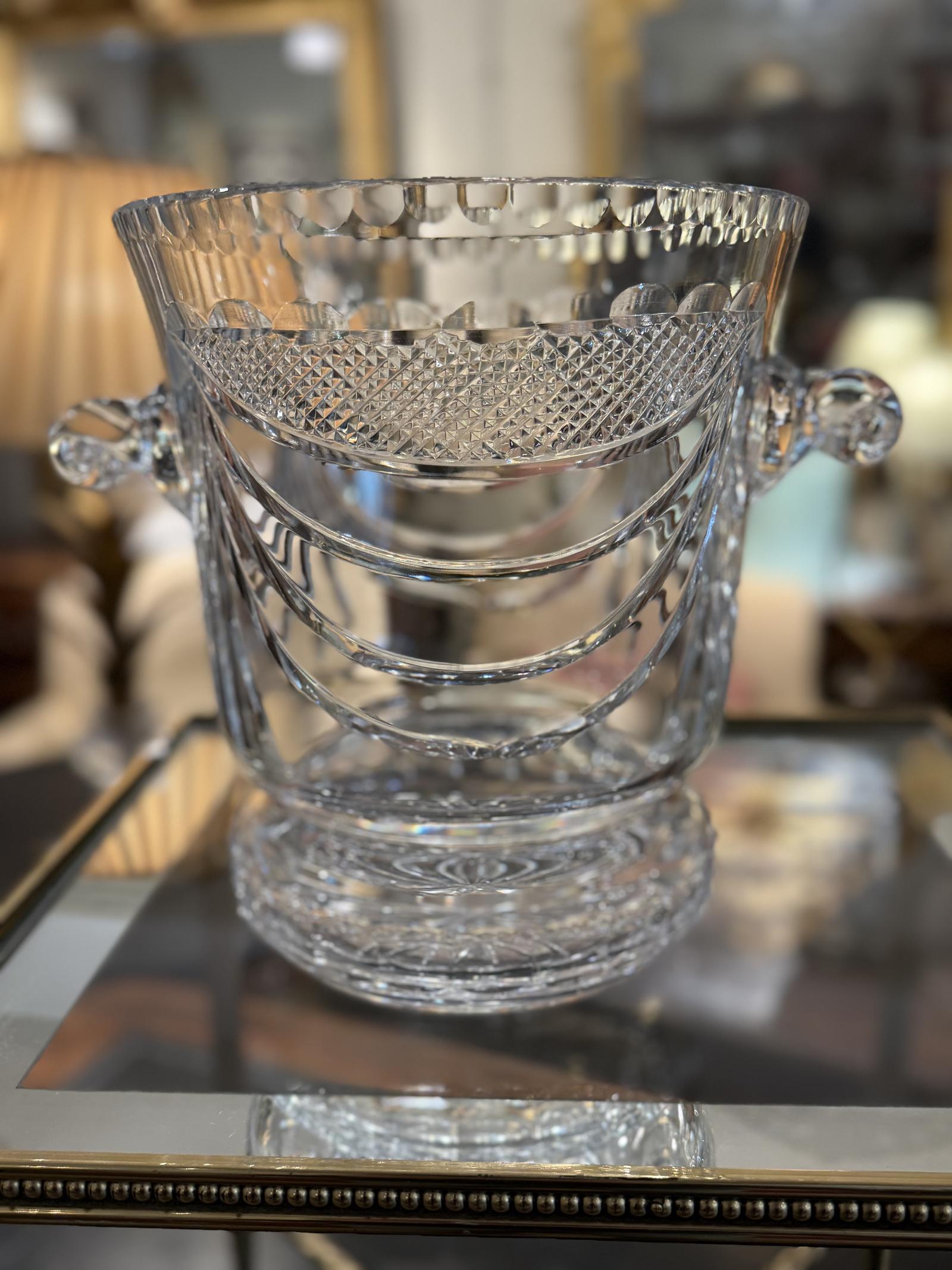 Large Cut Glass Champagne Bucket (1 of 3) Large Cut Glass Champagne Bucket (1 of 3)