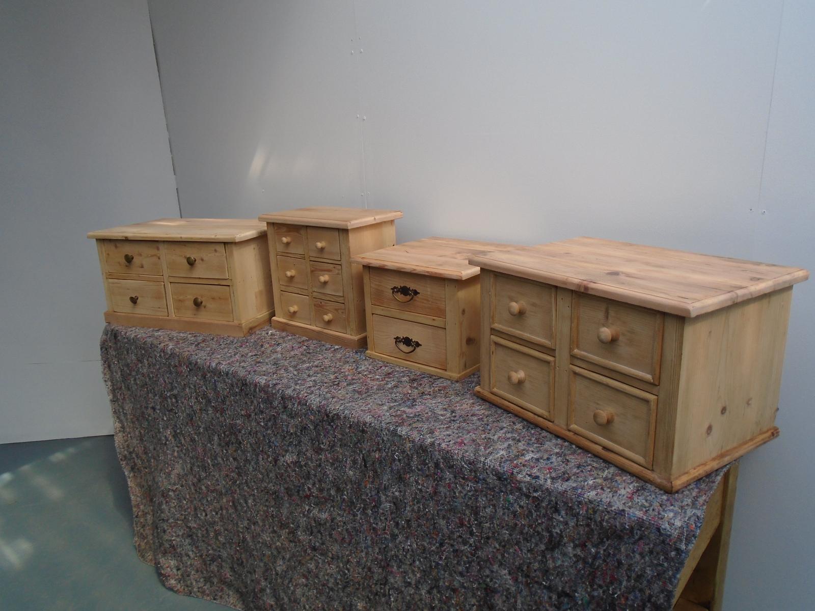 A Set of 4 Miniature Banks of Drawers to Paint / Wax for Pine Lovers (1 of 5)