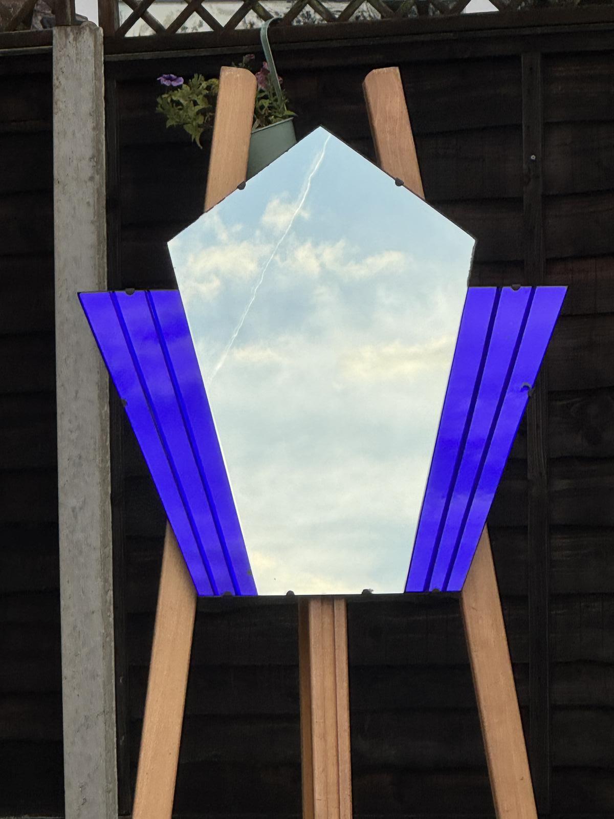 Cobalt Blue Fan Mirror (1 of 5)