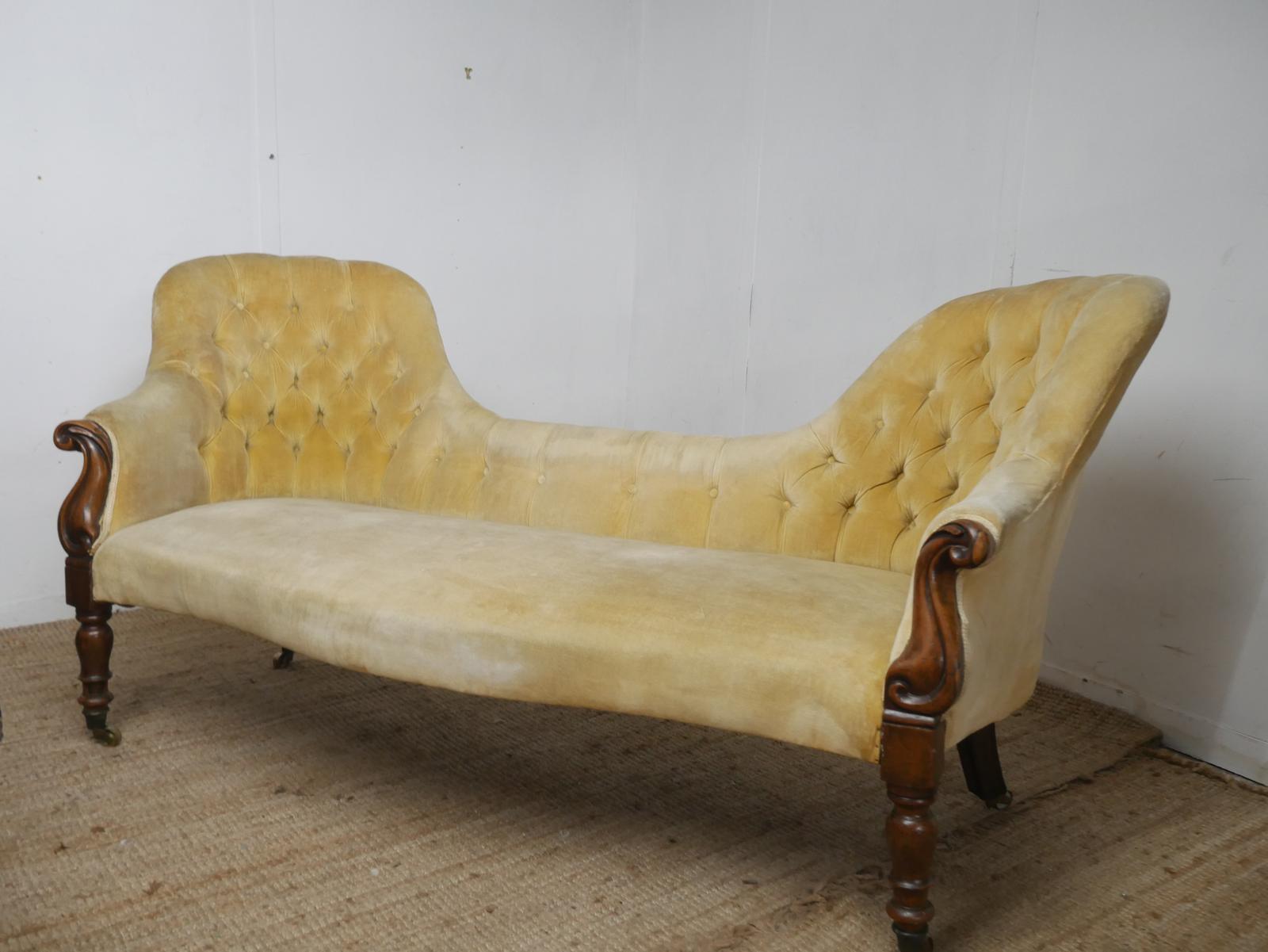 English 19th Century Chair Back Sofa (1 of 9) English 19th Century Chair Back Sofa (1 of 9)